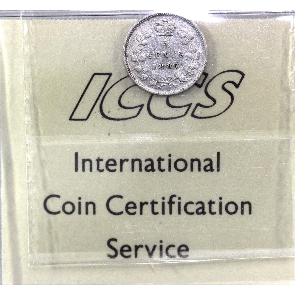 1887 Canada 5-cents ICCS Certified VF20
