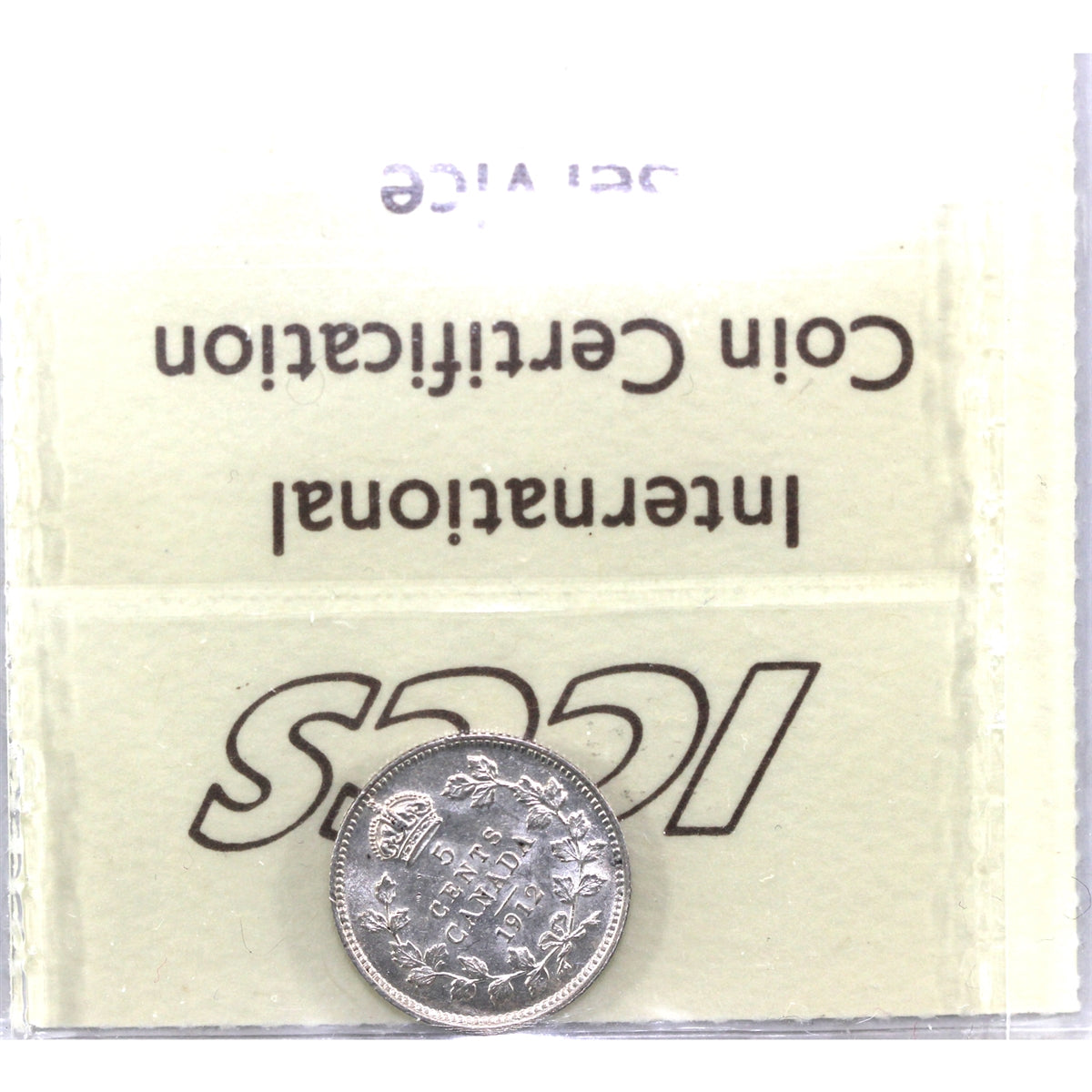1912 Canada 5-cents ICCS Certified EF45