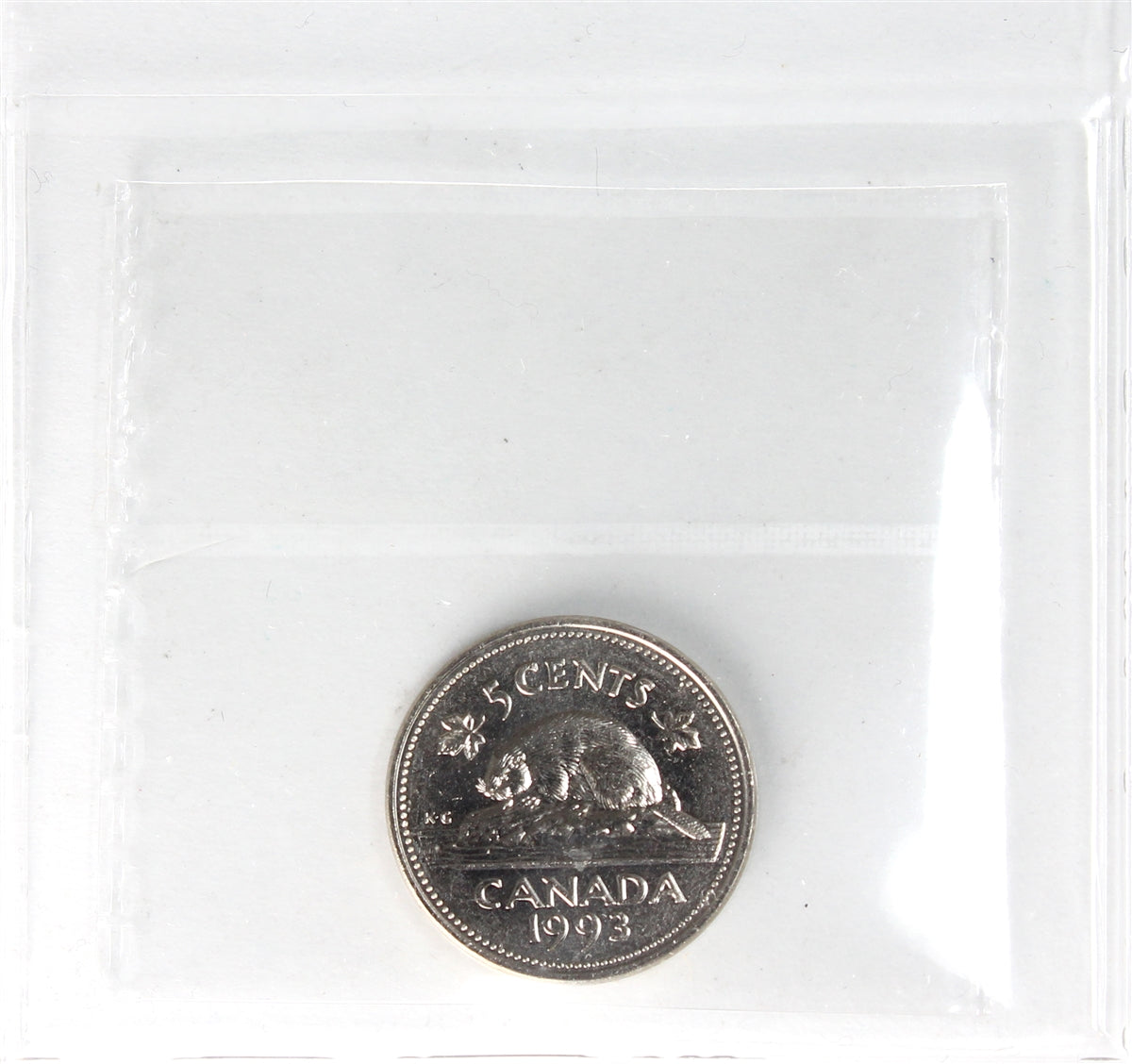 1993 Canada 5-cents ICCS Certified MS64