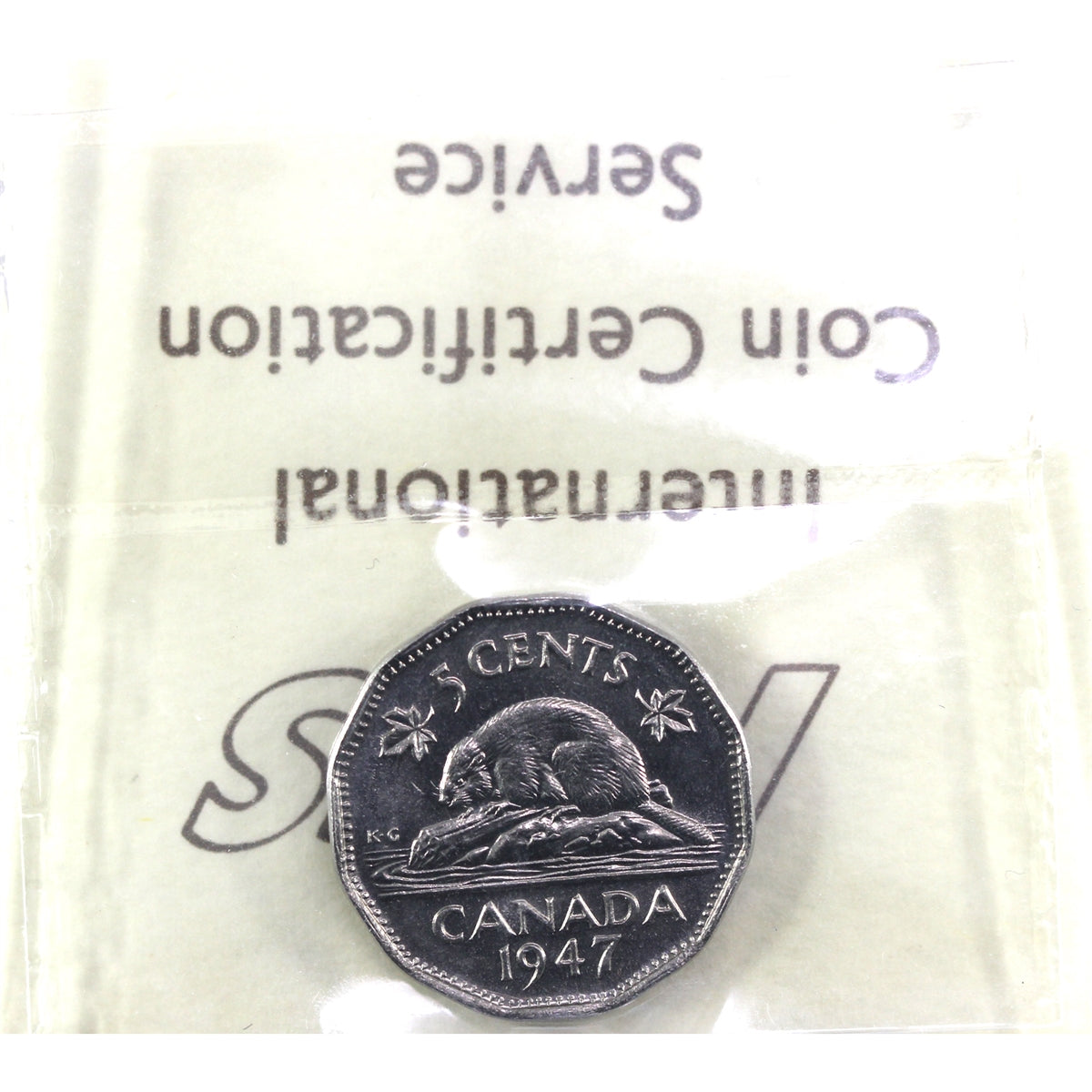 1947 Canada 5-cents ICCS Certified MS64