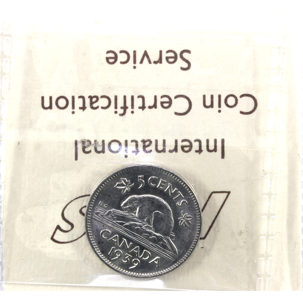 1939 Canada 5-cents ICCS Certified MS60
