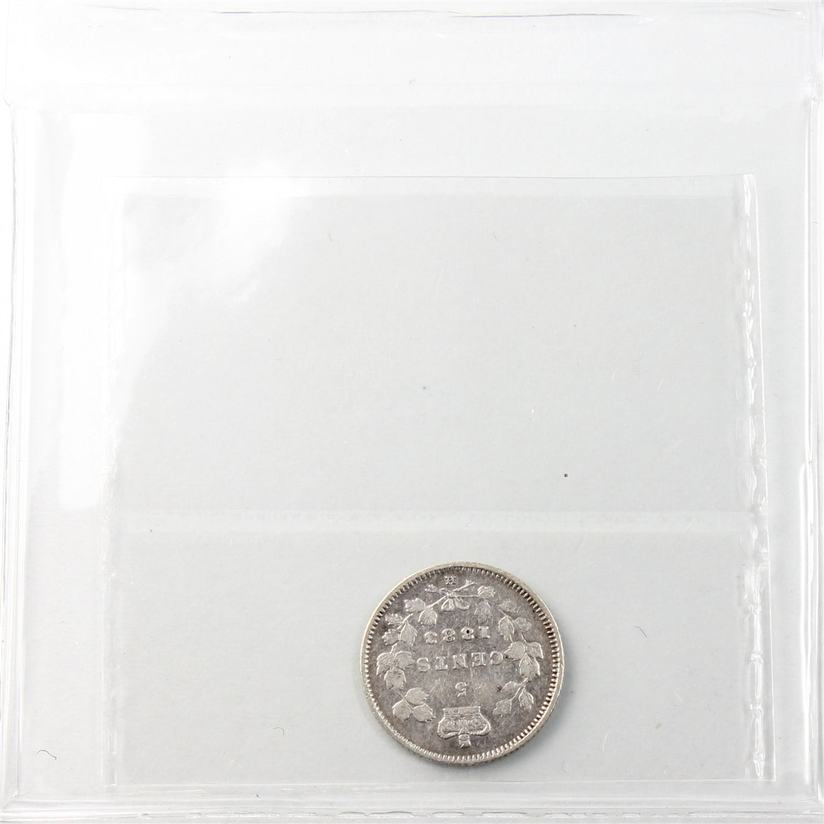 1883H Obv. 5 Canada 5-cents ICCS Certified VF20