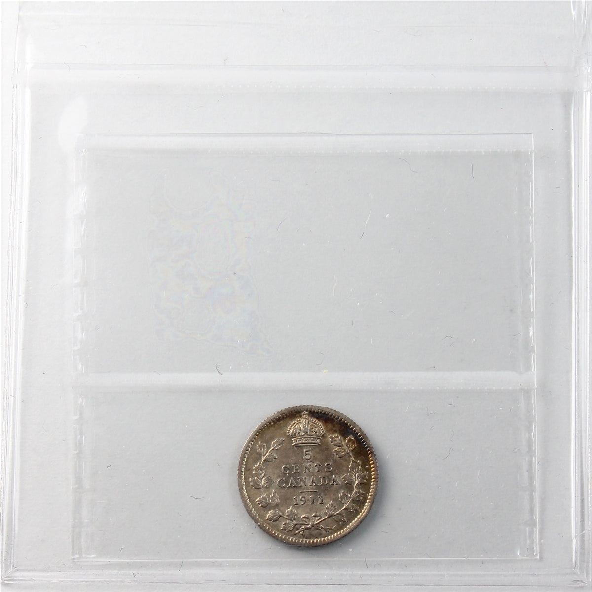 1911 Canada 5-cents ICCS Certified EF45
