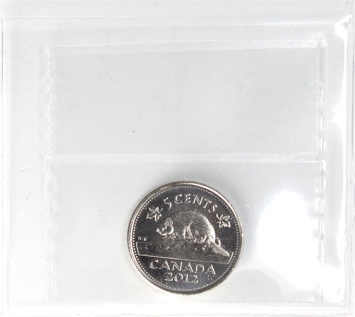 2012 Canada 5-cents ICCS Certified MS-64