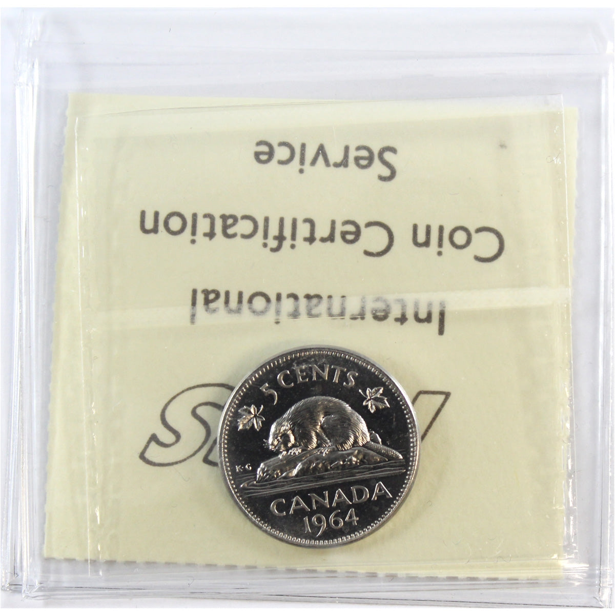 1964 Canada 5-cents ICCS Certified PL-66 Heavy Cameo