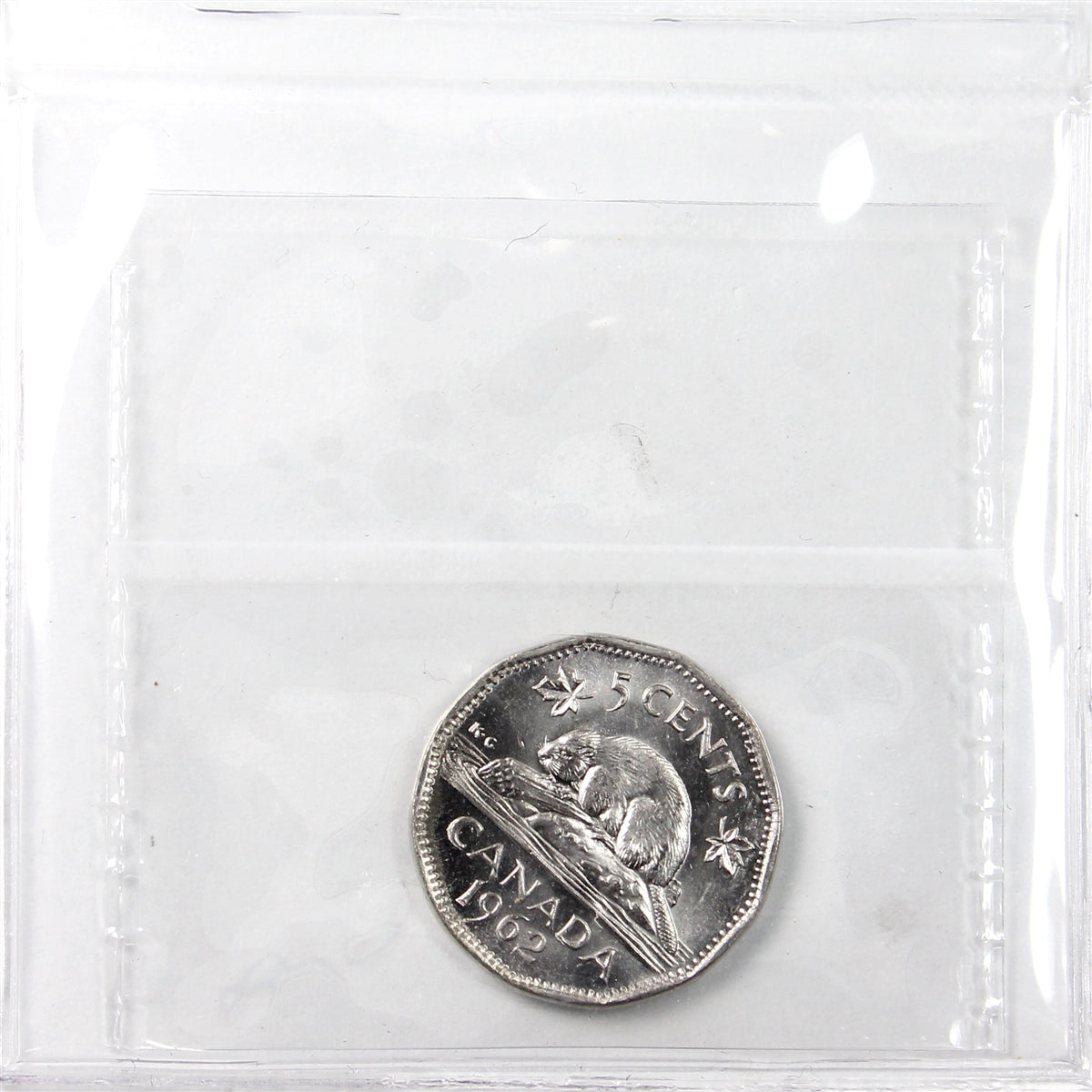 1962 Double 19 Canada 5-cents ICCS Certified MS64
