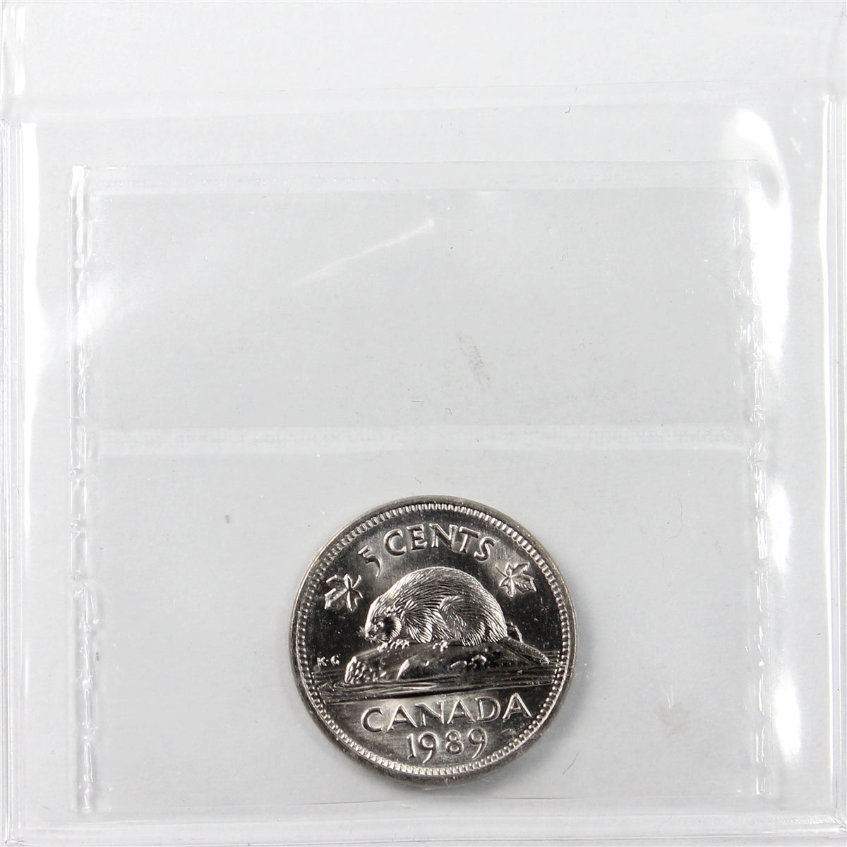 1989 Canada 5-cents ICCS Certified MS64