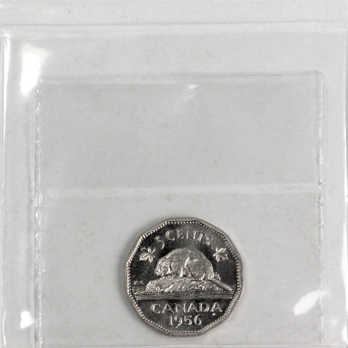 1956 Canada 5-cents ICCS Certified PL-65
