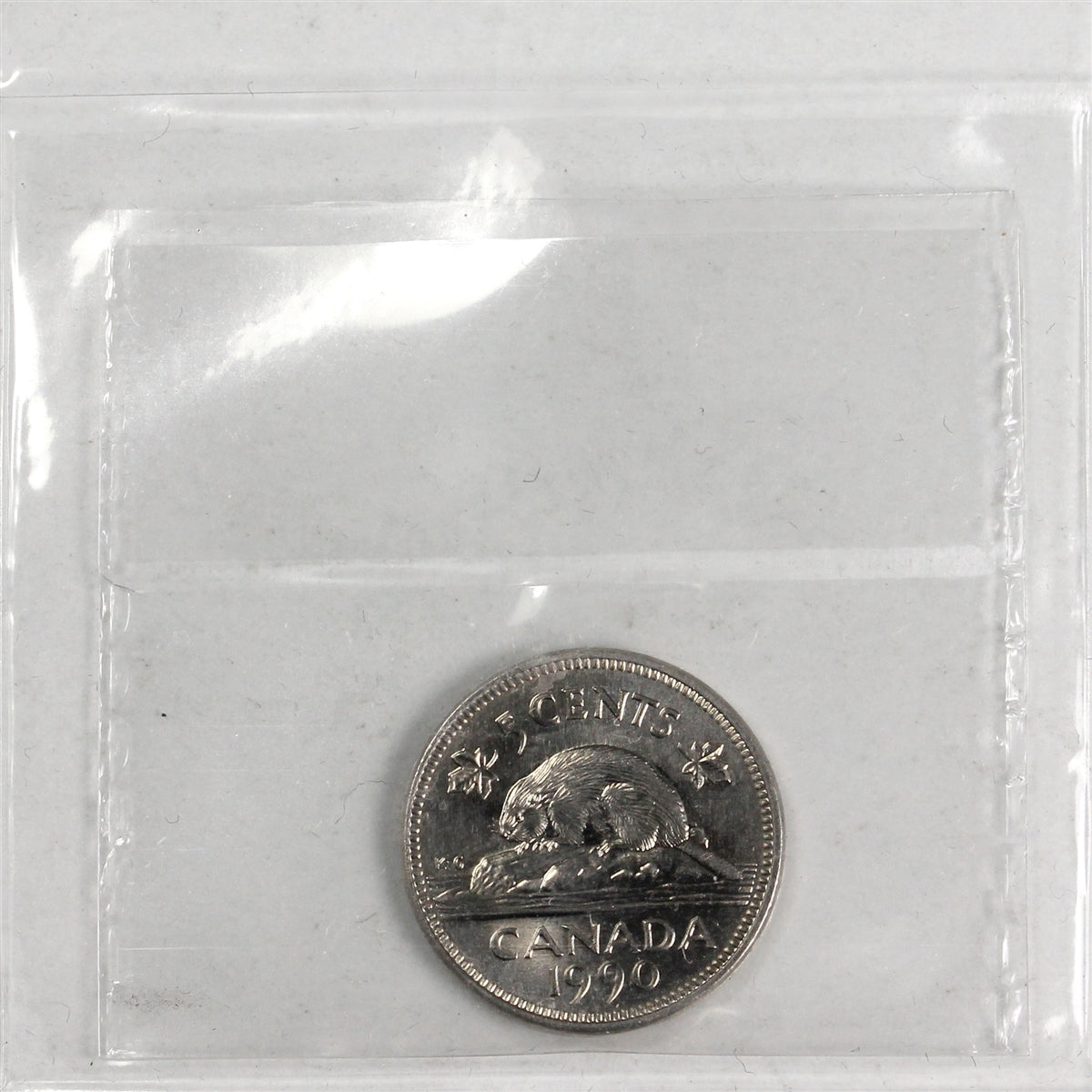 1990 Bare Belly Canada 5-cents ICCS Certified MS64