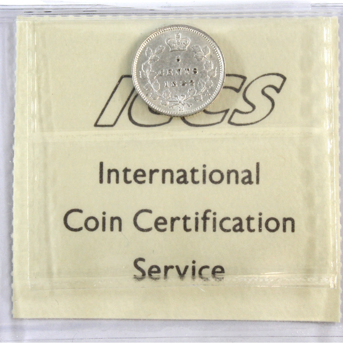 1882H Canada 5-cents ICCS Certified EF45