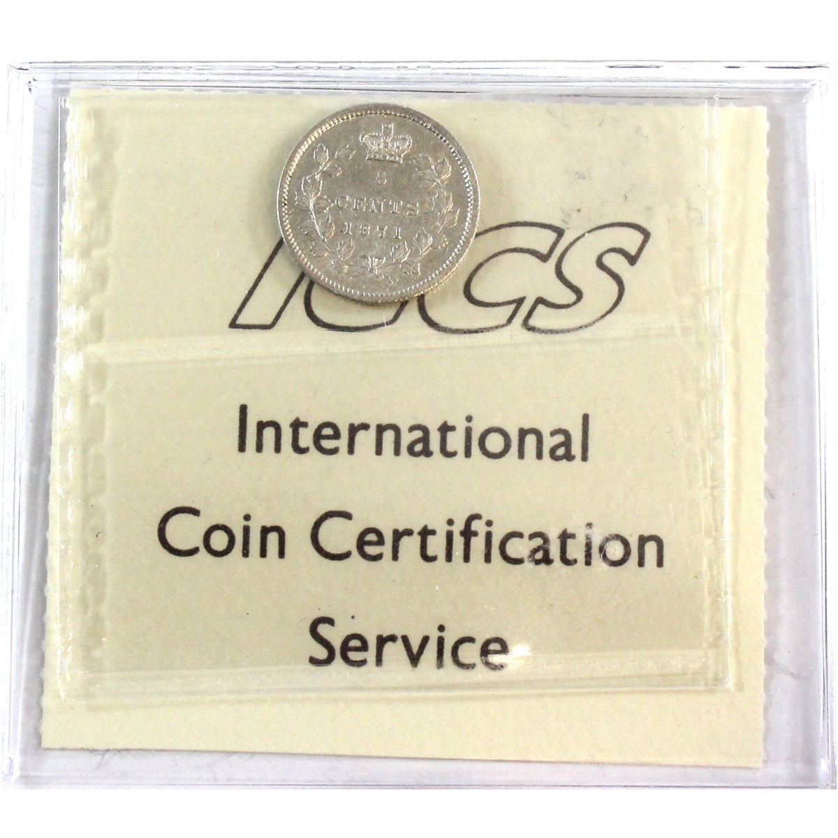 1871 Canada 5-cents ICCS Certified EF40