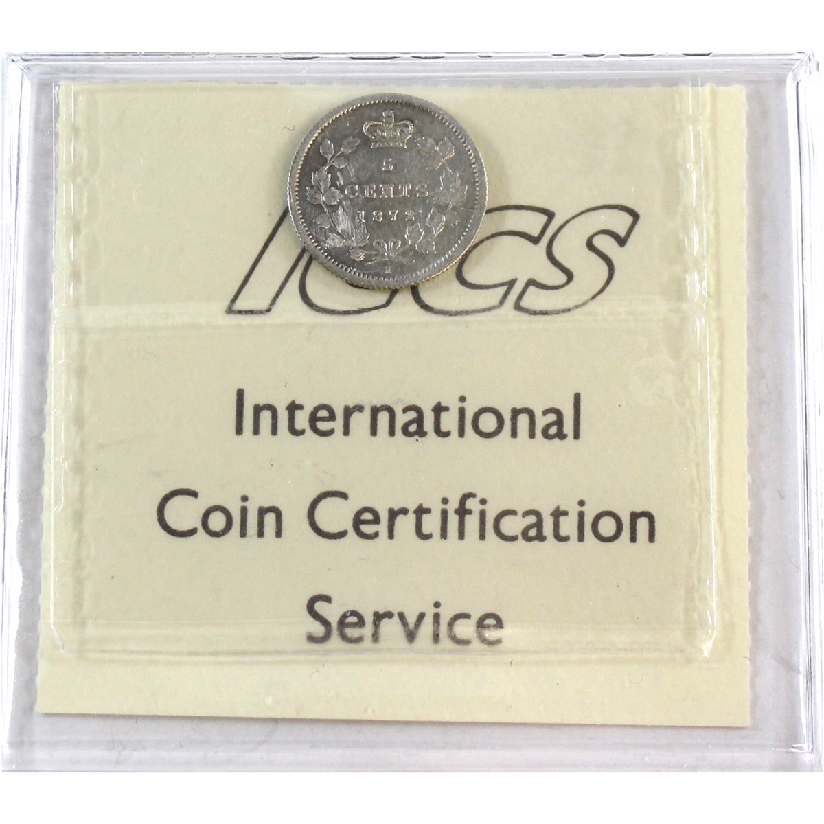 1872H Canada 5-cents ICCS Certified EF40