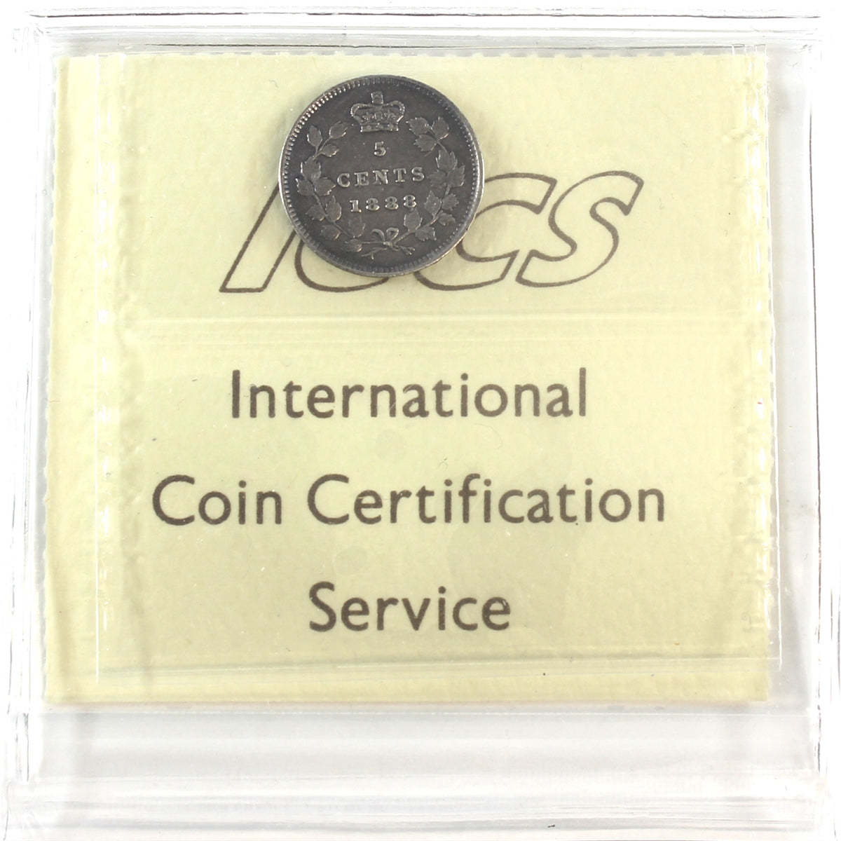 1888 Canada 5-cents ICCS Certified VF20