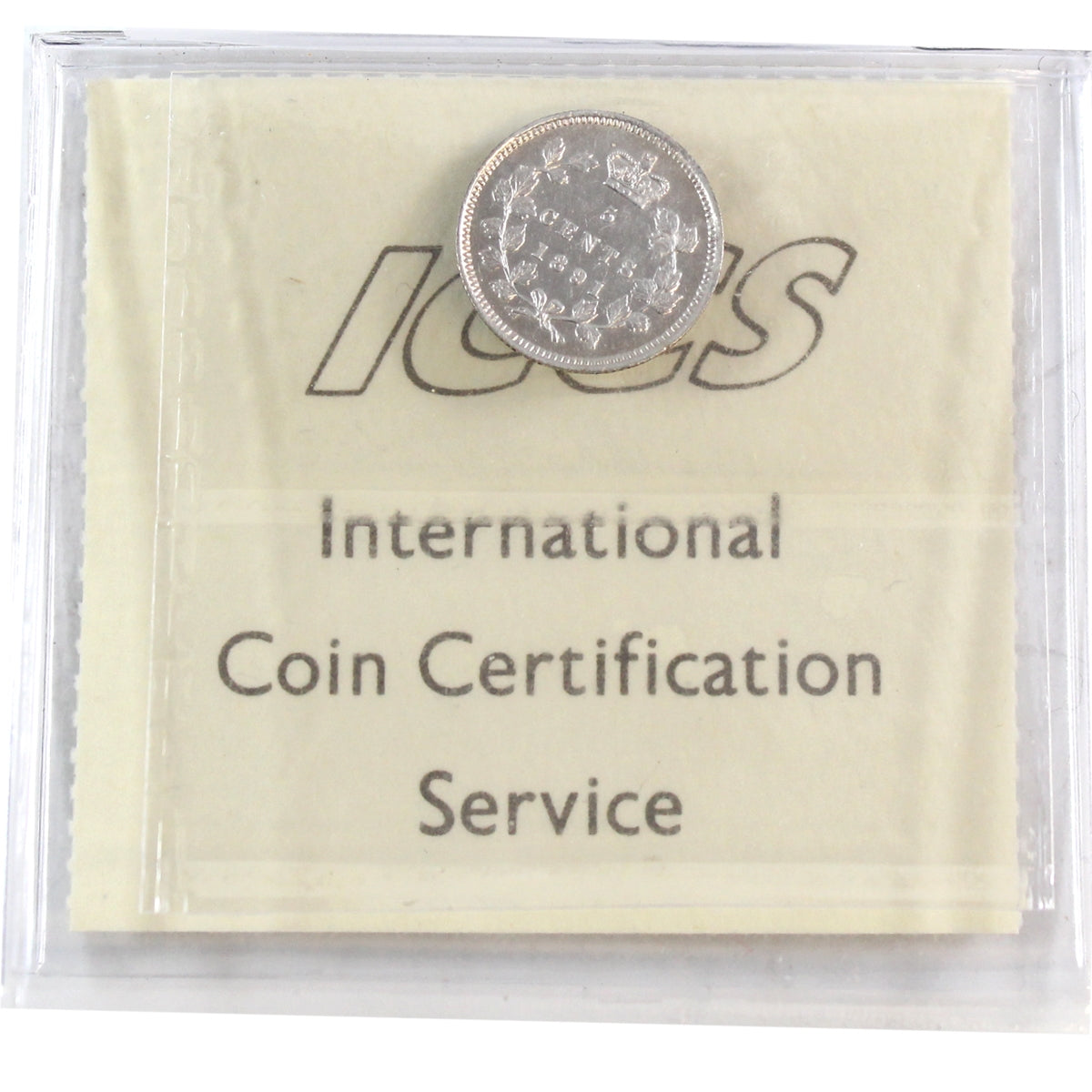 1891 Obv. 5 Canada 5-cents ICCS Certified EF45