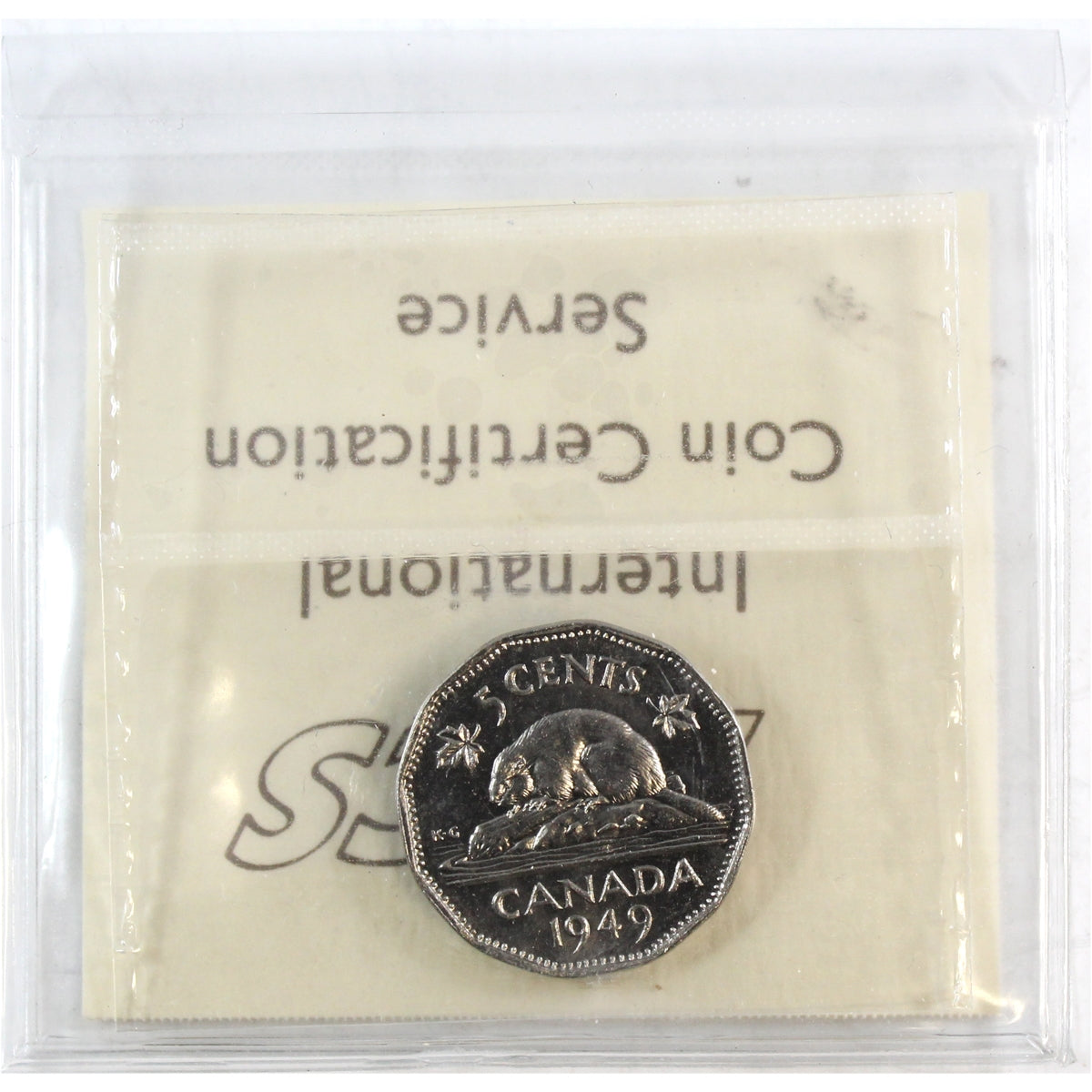 1949 Canada 5-cents ICCS Certified MS63