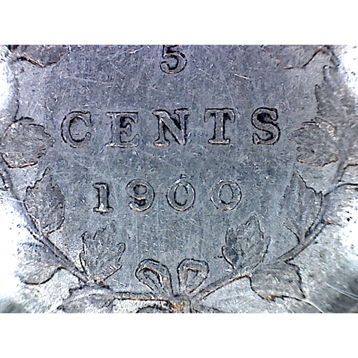 1900 Round 0's Canada 5-cents ICCS Certified VF30