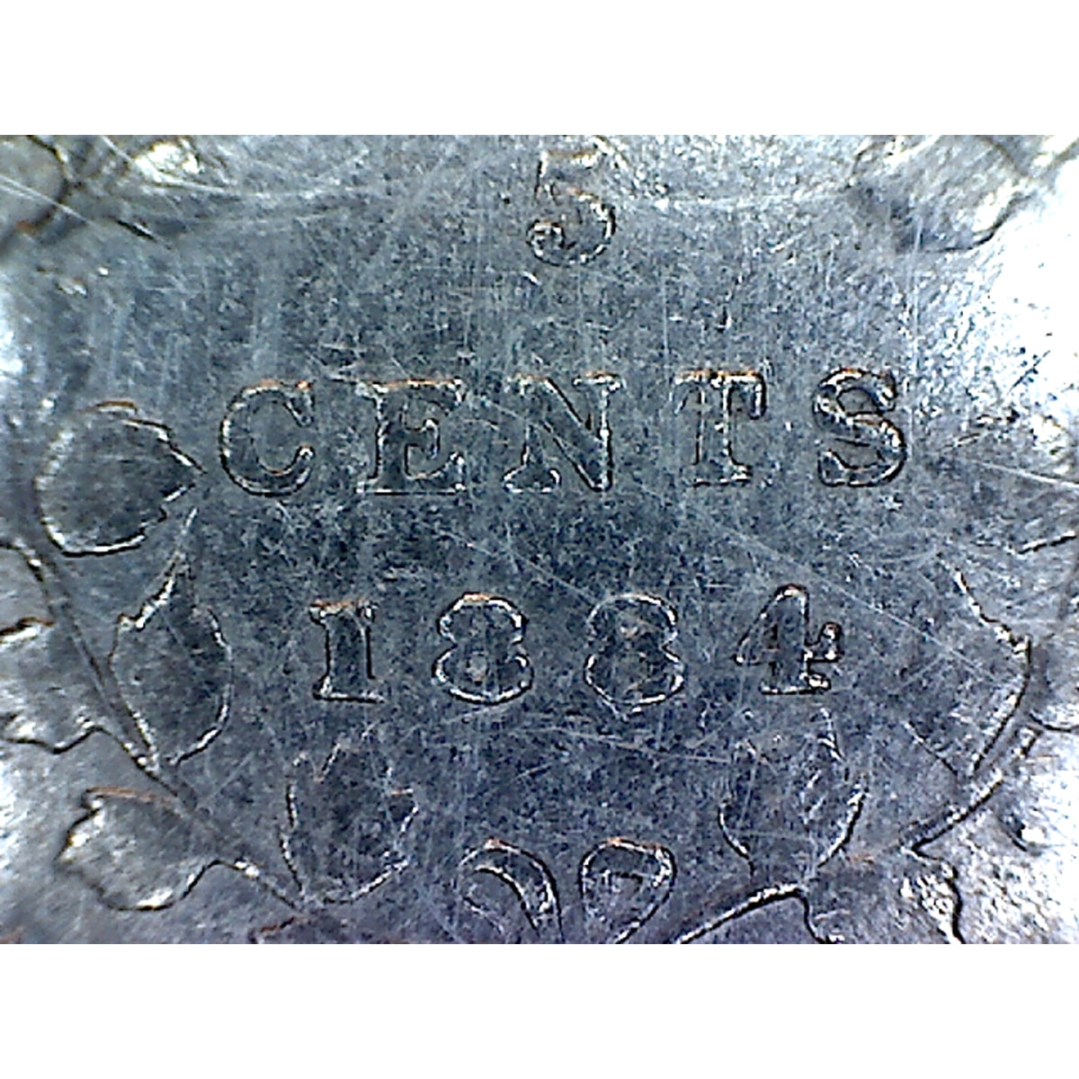 1884 Far 4 Canada 5-cents ICCS Certified VF20 (XSS 415)