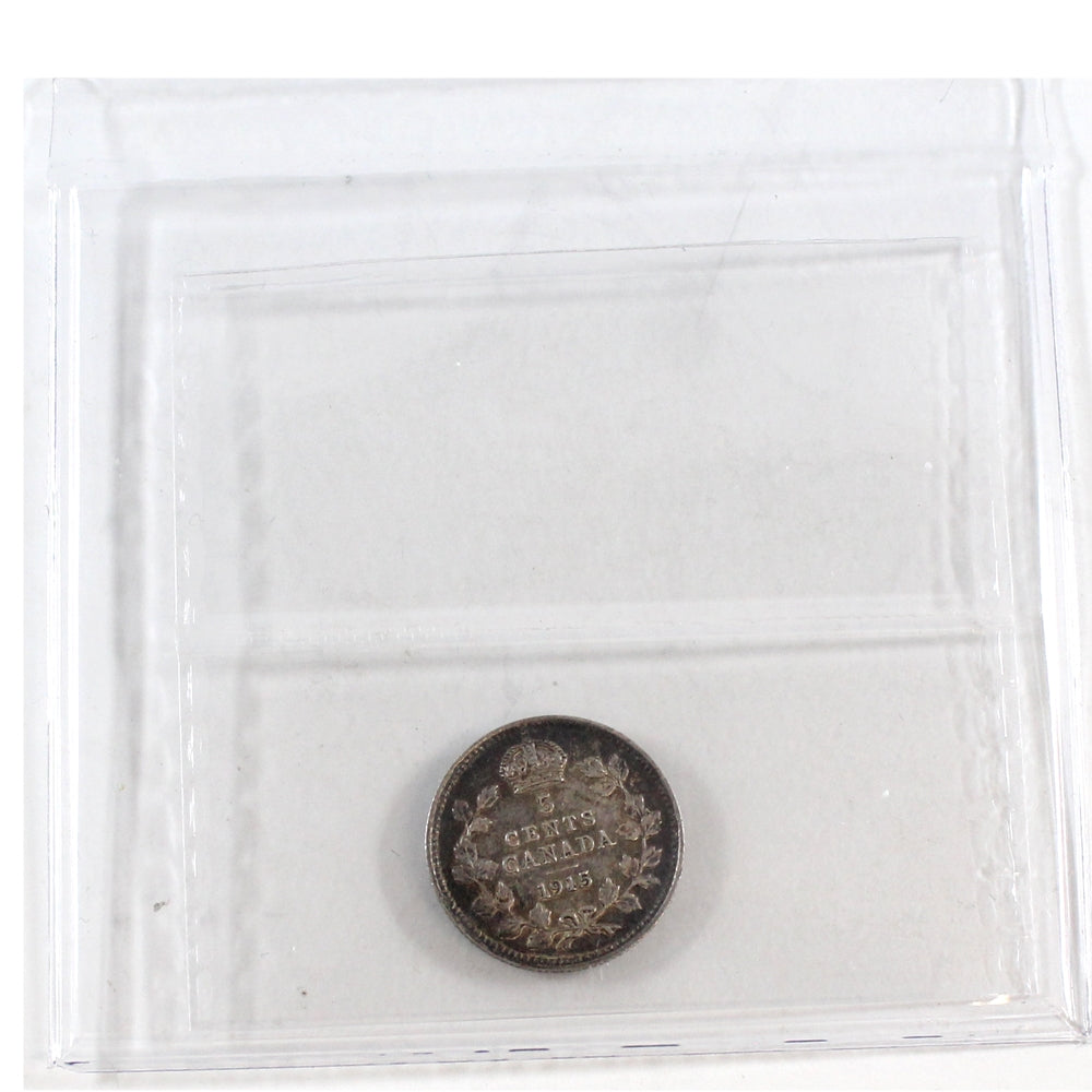 1915 Canada 5-cents ICCS Certified VF30