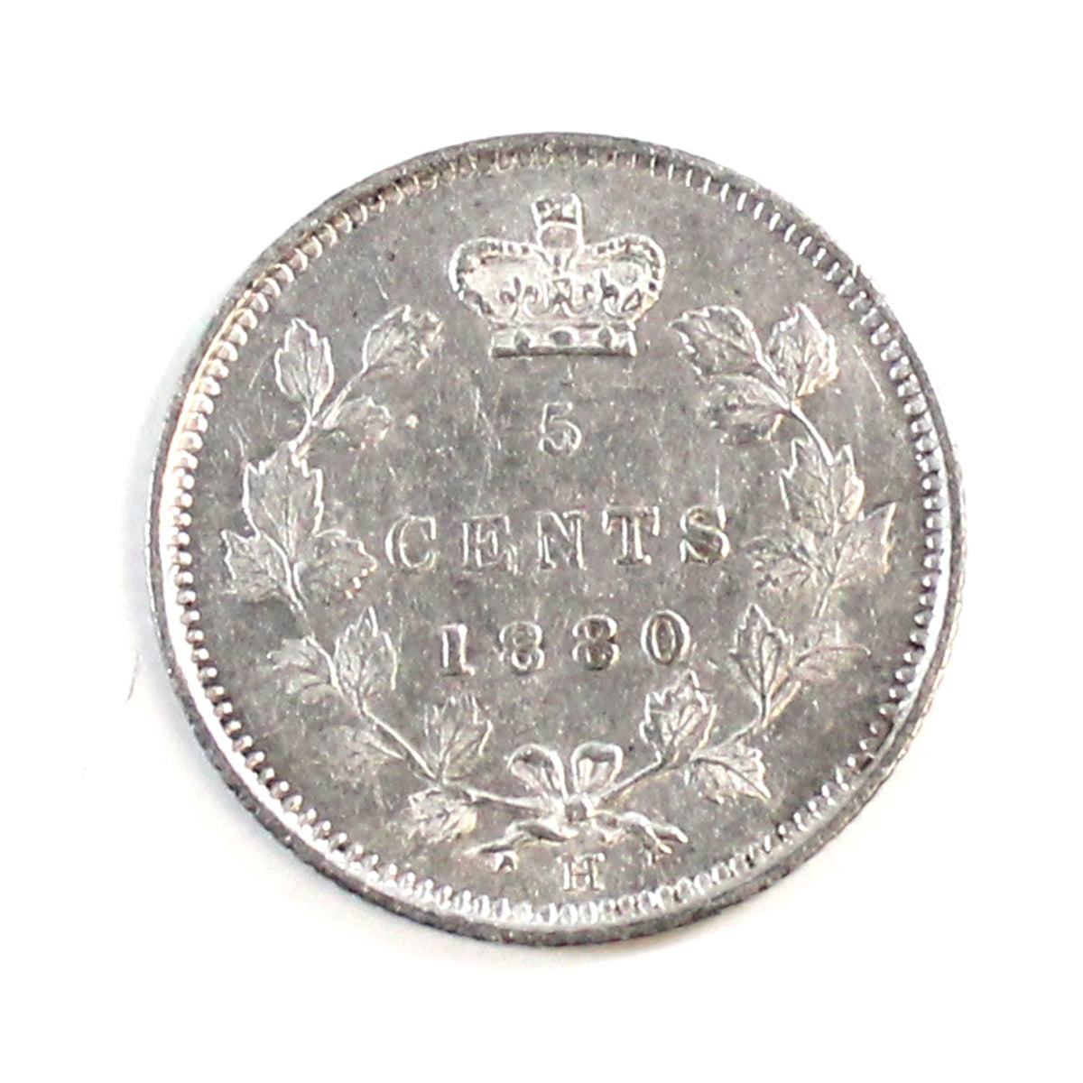 1880H Obv. 3 Canada 5-cents EF-AU (EF45) $