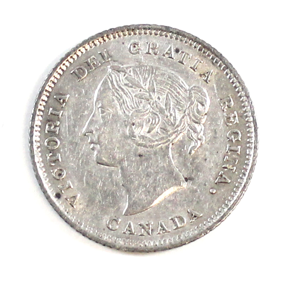 1880H Obv. 3 Canada 5-cents EF-AU (EF45) $