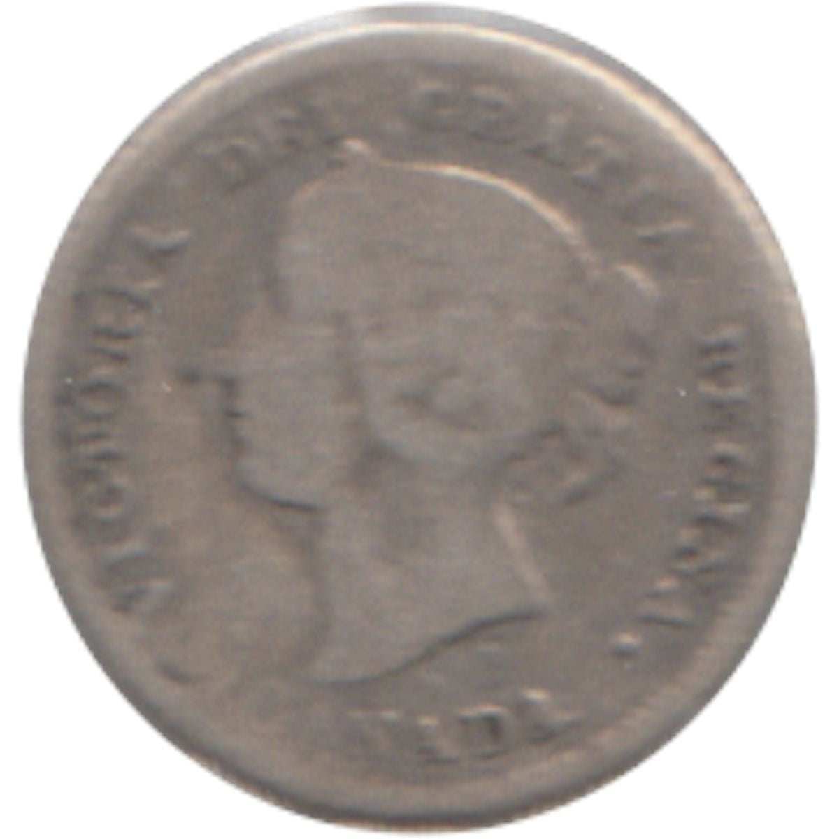 1874H Plain 4 Canada 5-cents G-VG (G6)