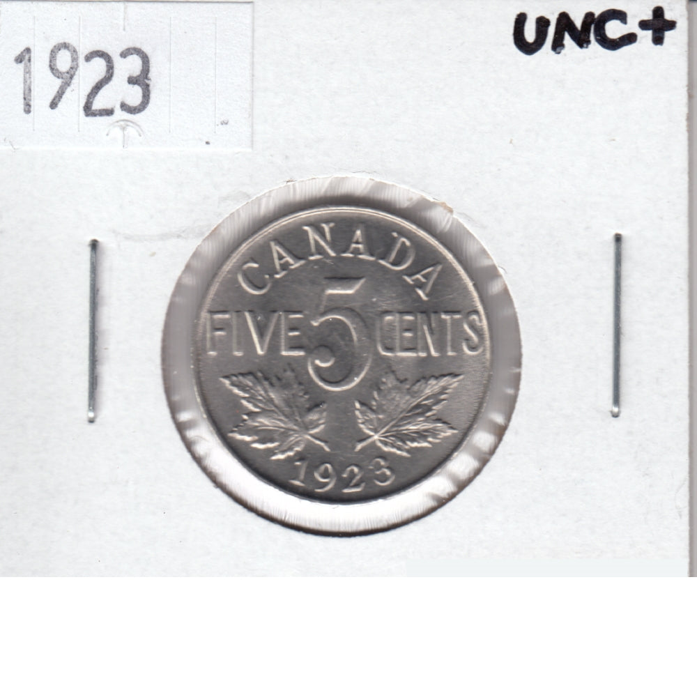 1923 Canada 5-cents UNC+ (MS-62) $