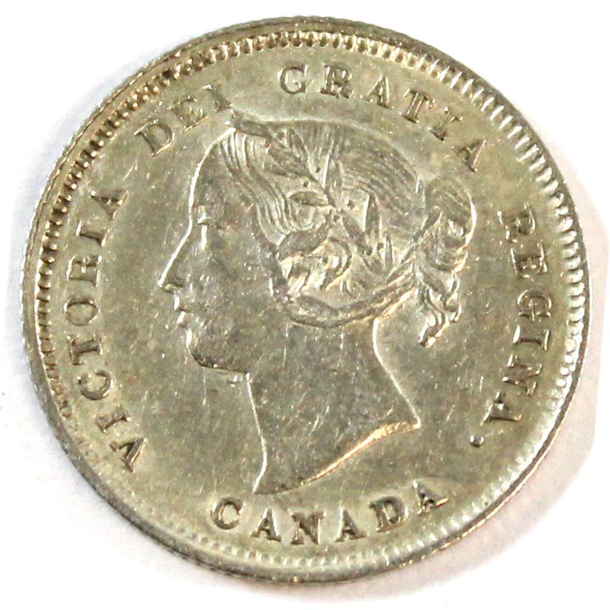 1886 Large 6 Canada 5-cents EF-AU (EF45) $