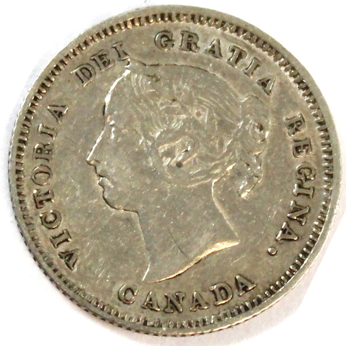 1887 Canada 5-cents Extra Fine (EF40) $