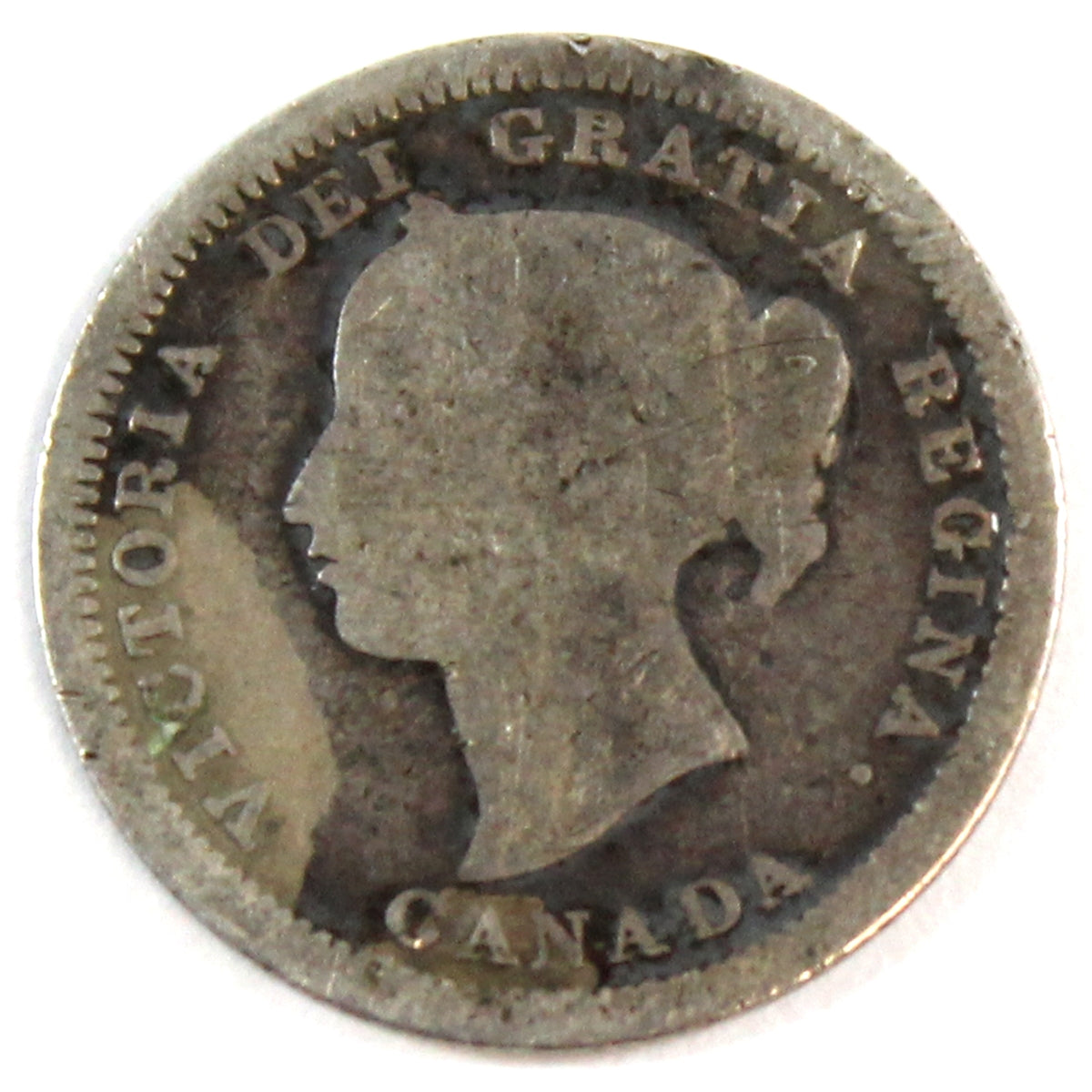 1870 Wide Rim Canada 5-cents Filler