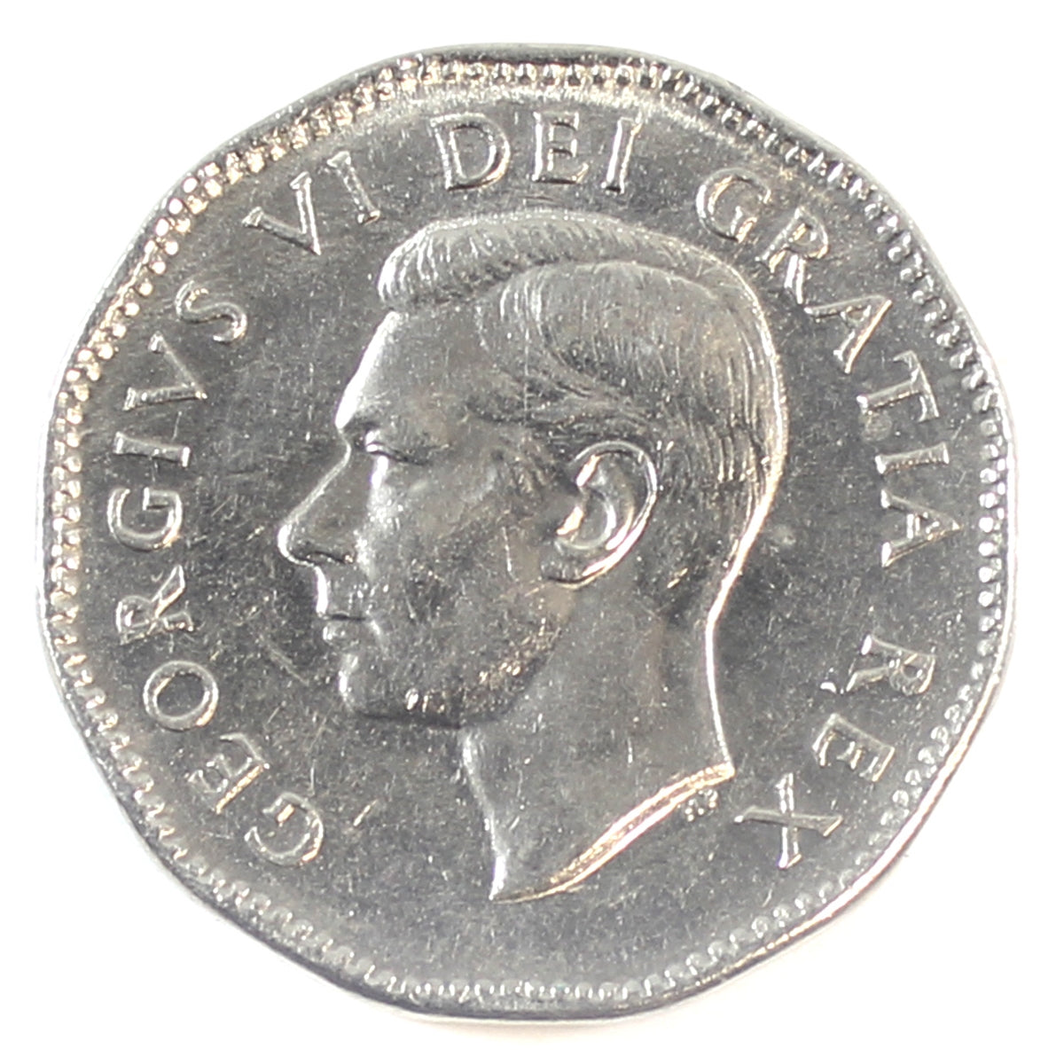 1951 Refinery Half Moon Canada 5-cents UNC+ (MS62)