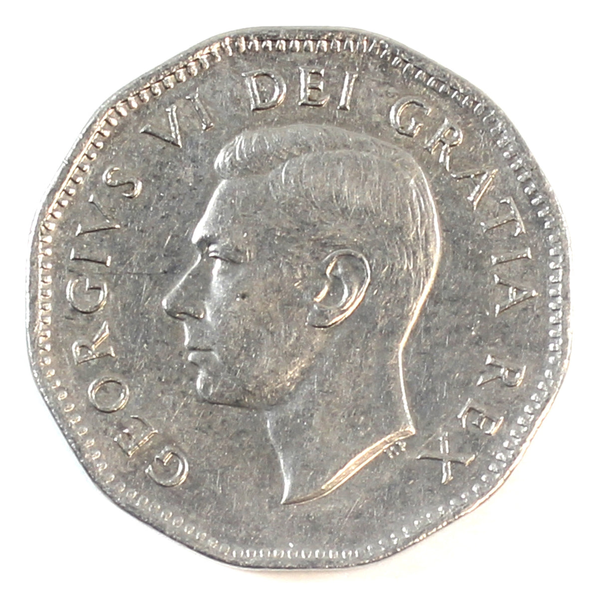 1951 Refinery Half Moon Canada 5-cents EF-AU (EF45)