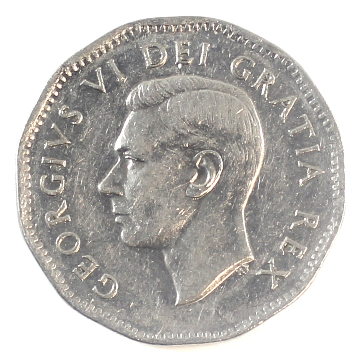 1951 Refinery Half Moon Canada 5-cents Extra Fine (EF-40)
