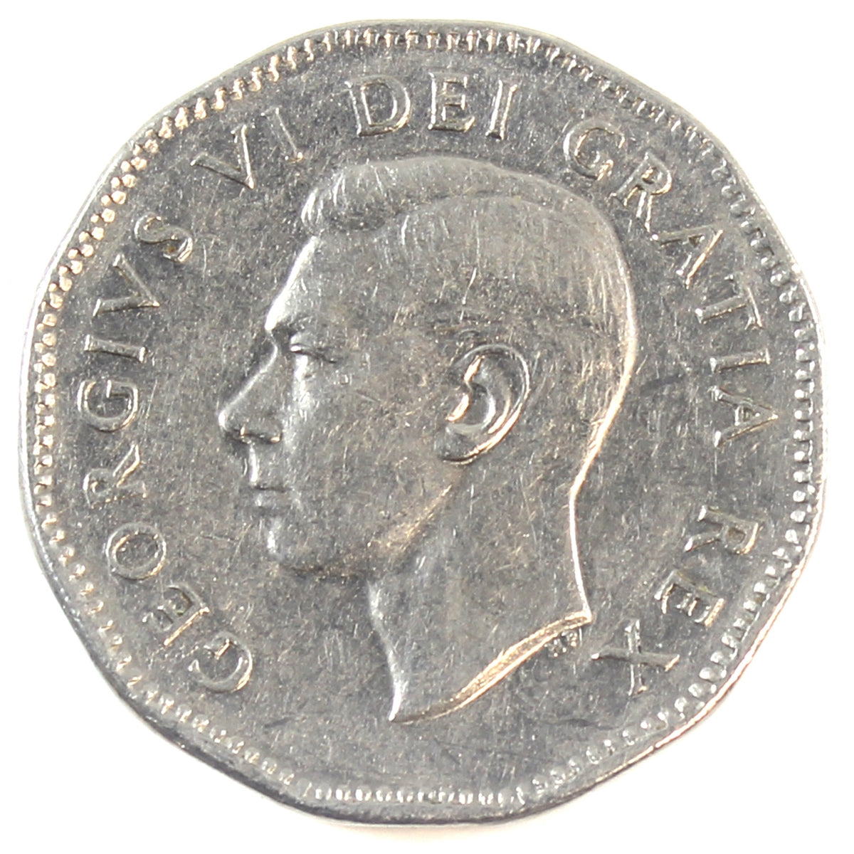 1951 Refinery Half Moon Canada 5-cents VF-EF (VF30)