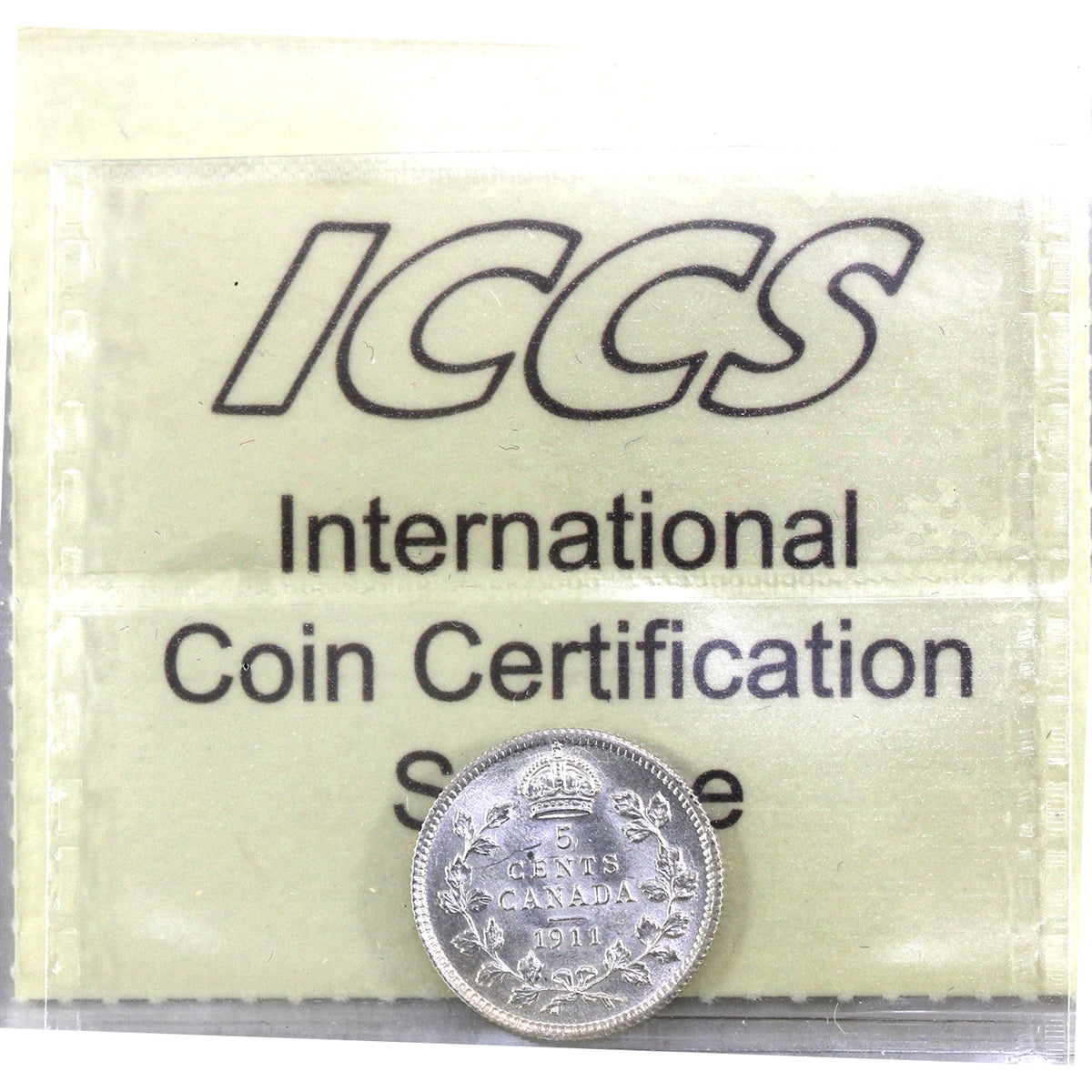 1911 Canada 5-cents ICCS Certified MS63