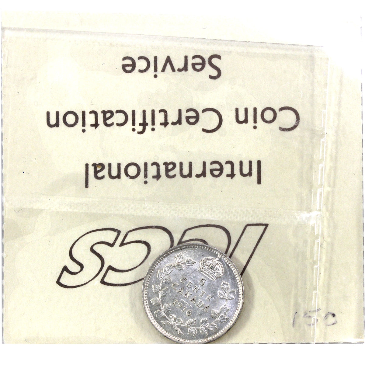 1916 Canada 5-cents ICCS Certified MS60