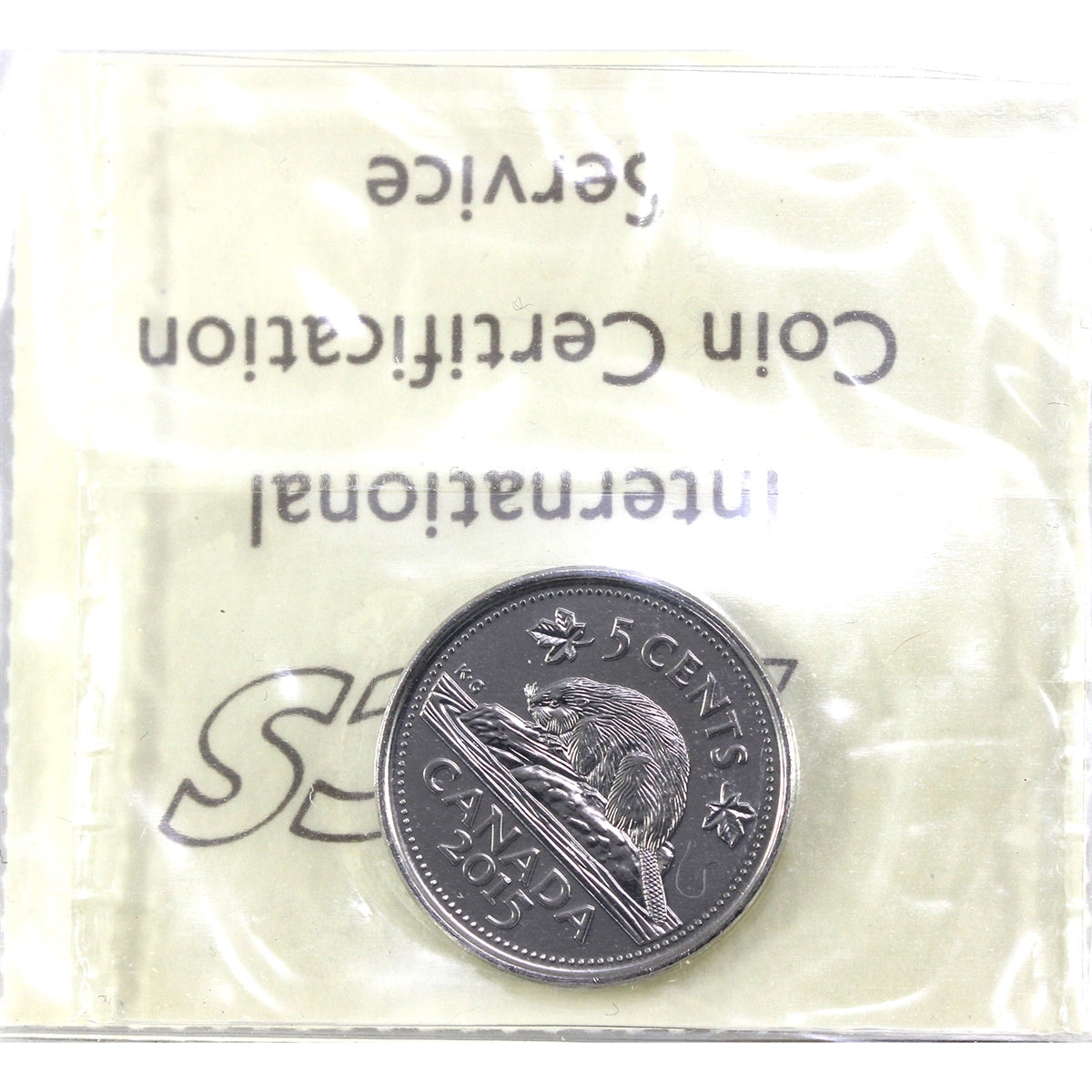 2015 Canada 5-cents ICCS Certified MS64