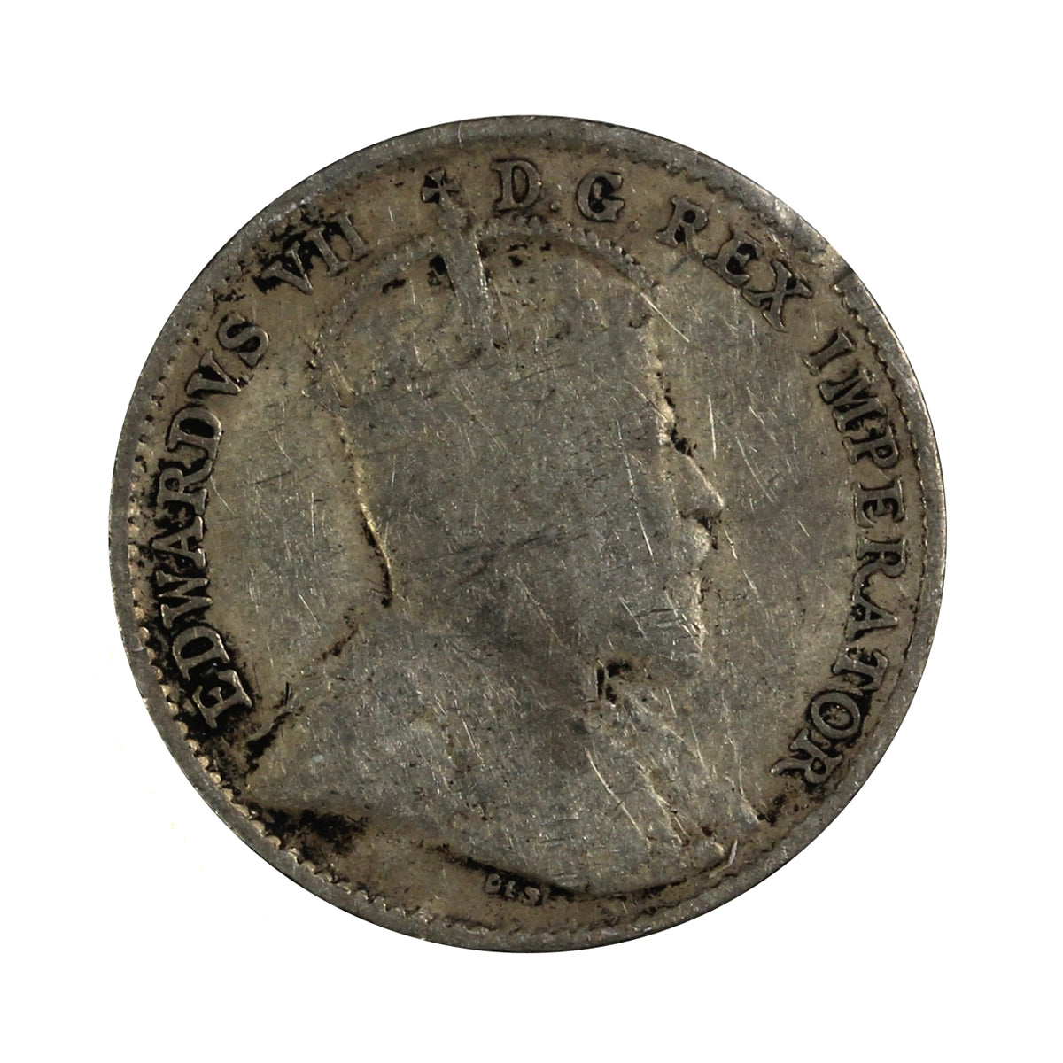 1909 Pointed Leaves Canada 5-cents VG-F (VG10)