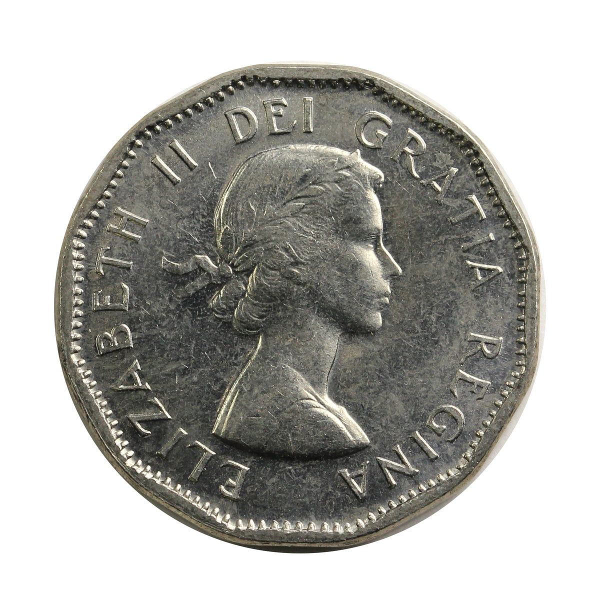 1957 Bugtail Canada 5-cents Brilliant Uncirculated (MS63) $