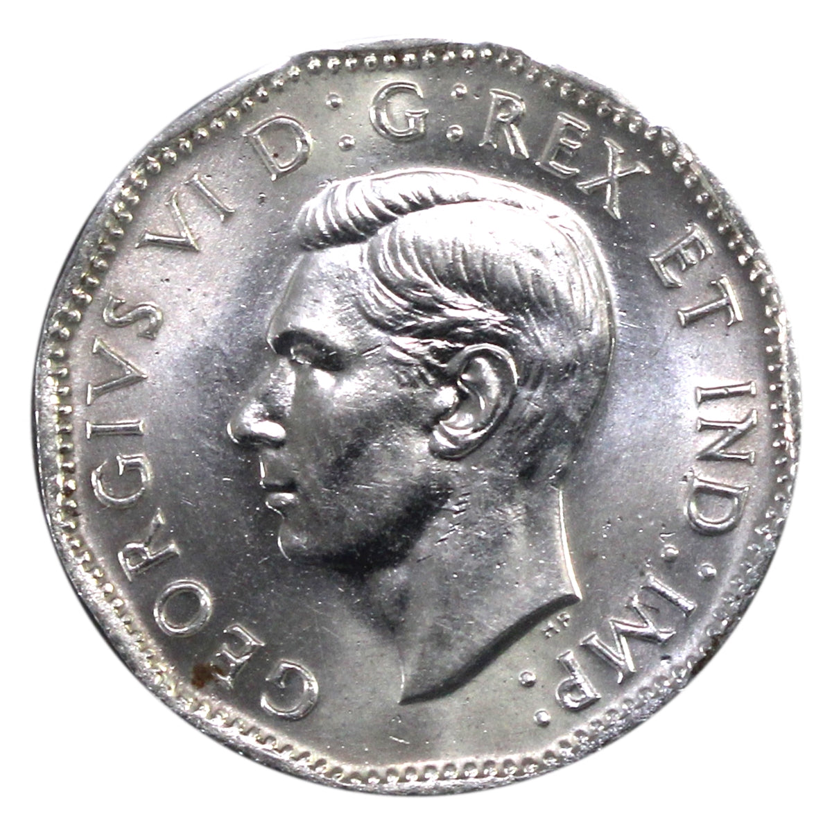 1944 No Chrome Canada 5-cents UNC+ (MS62)