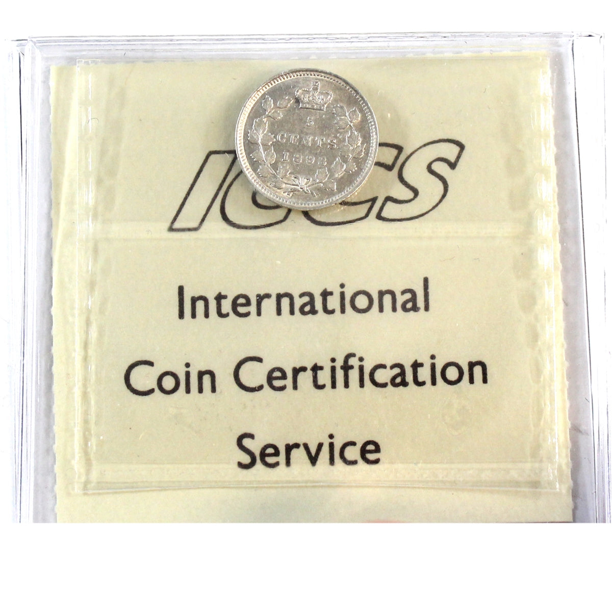 1893 Canada 5-cents ICCS Certified EF45