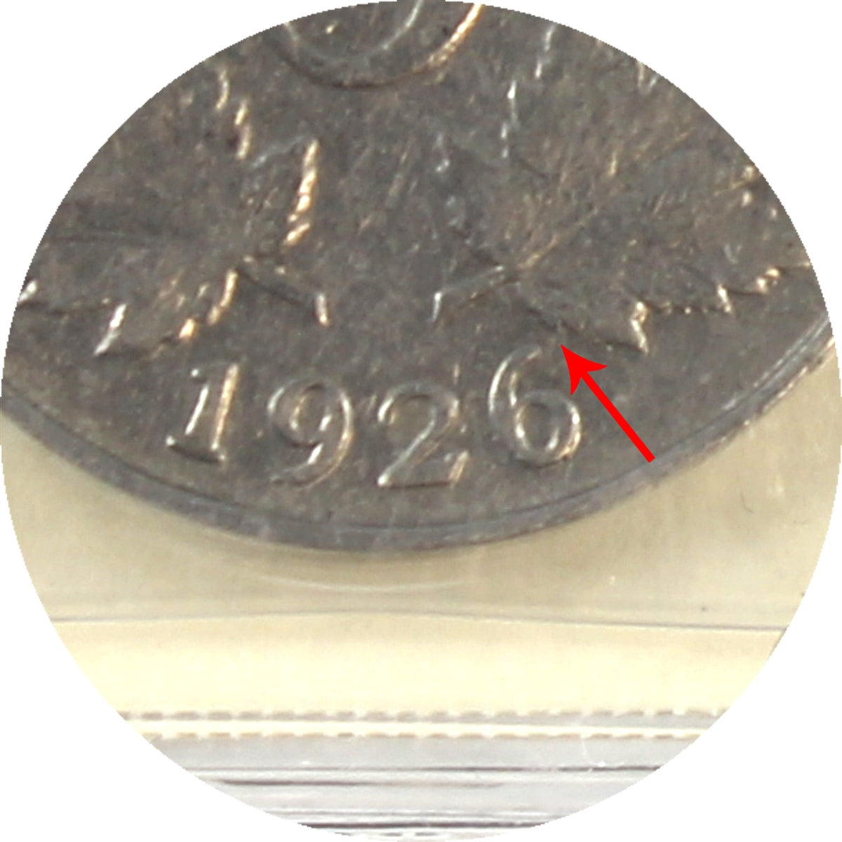 1926 Far 6 Canada 5-cents ICCS Certified F12