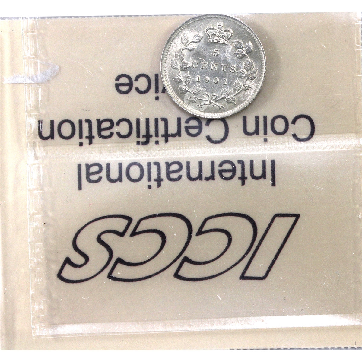 1901 Canada 5-cents ICCS Certified MS62