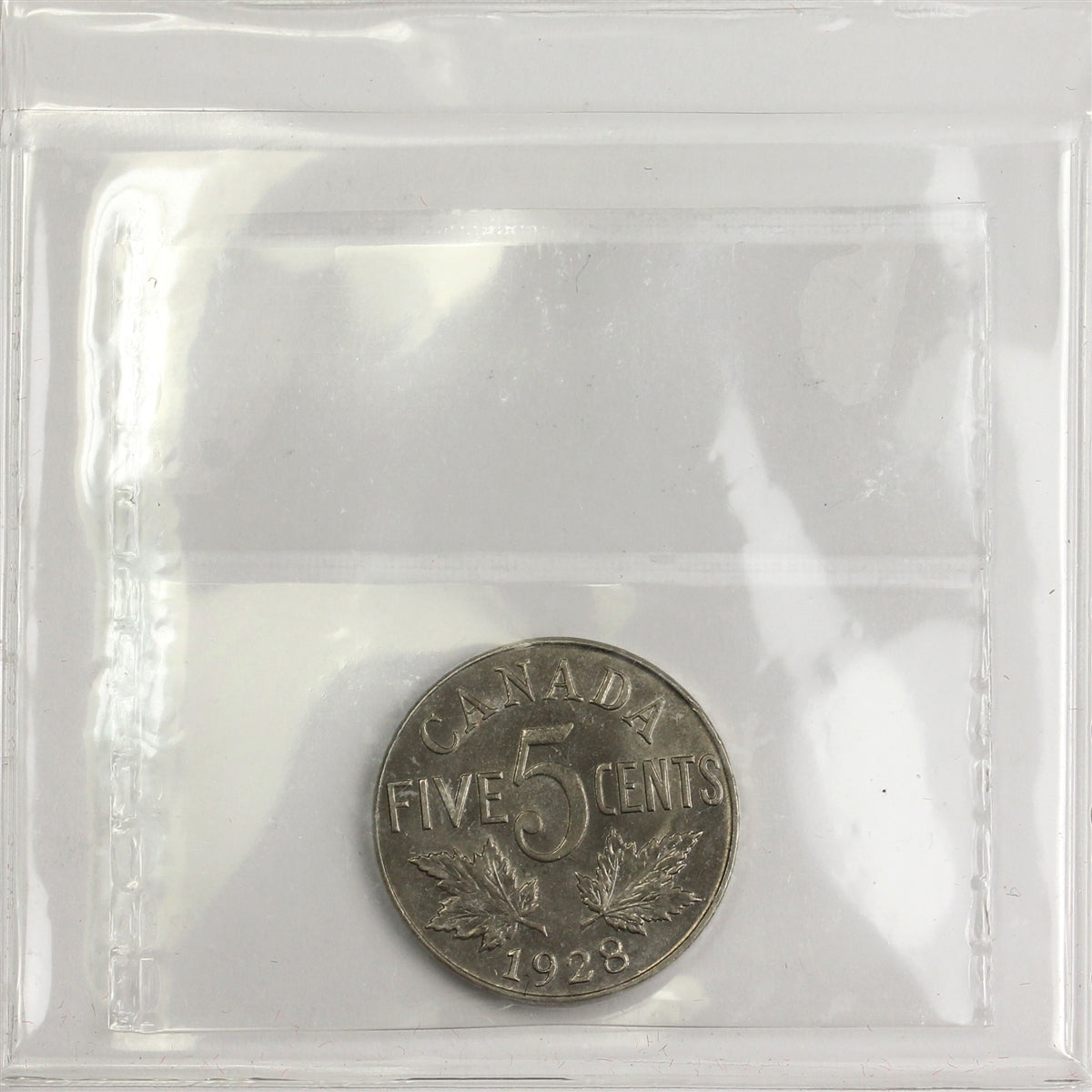 1928 Canada 5-cents ICCS Certified MS64 (XAL 475)