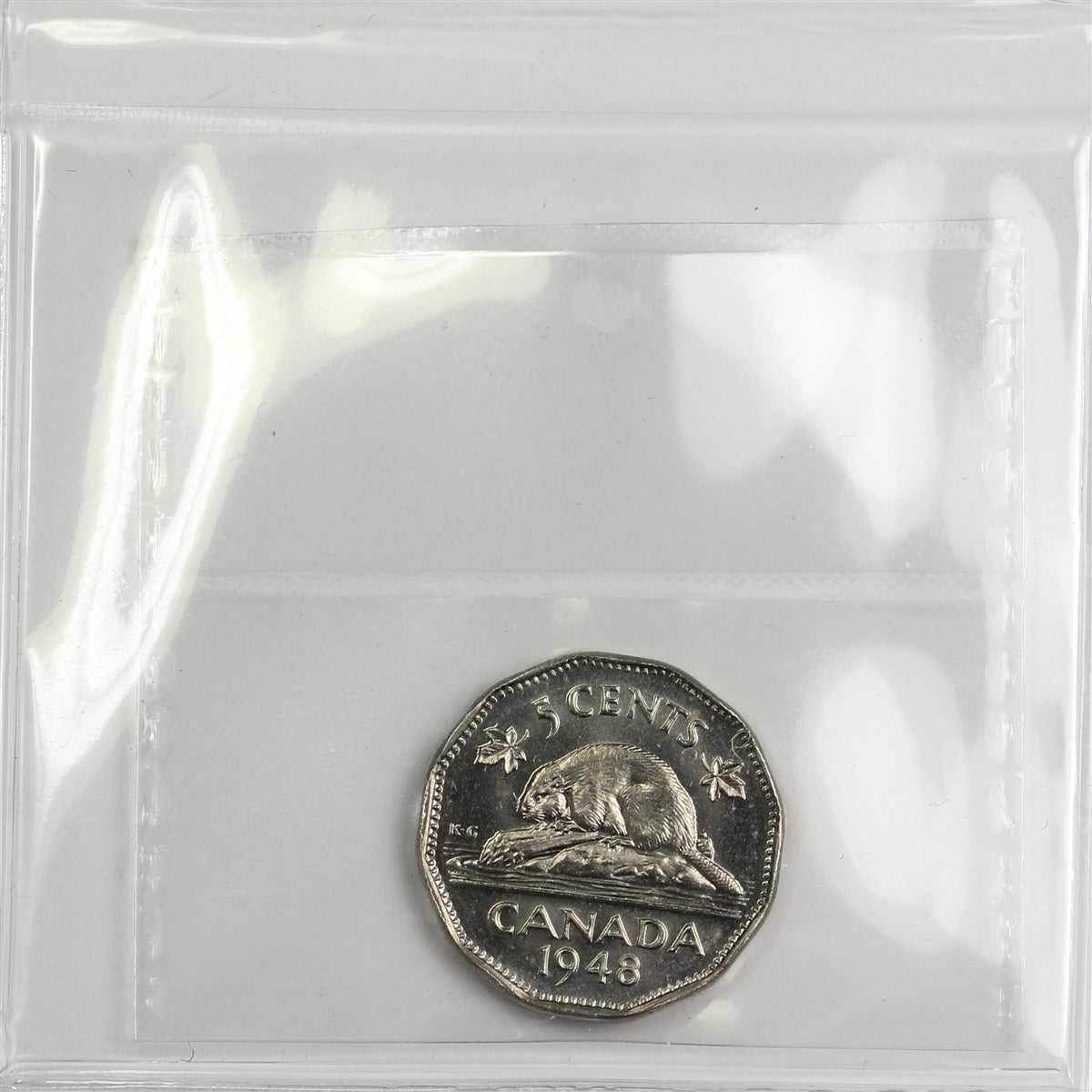1948 Canada 5-cents ICCS Certified MS65 (XZH 750)