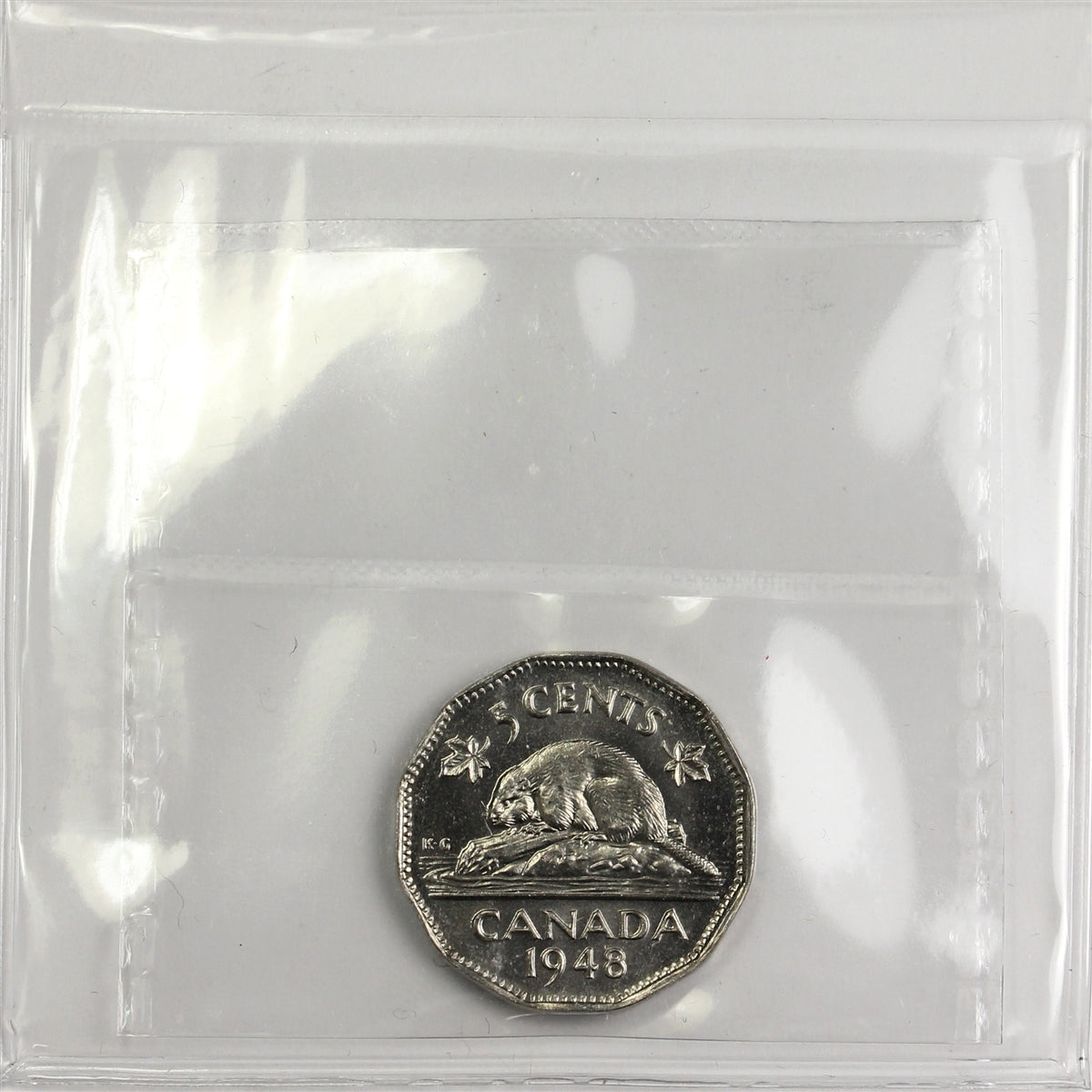 1948 Canada 5-cents ICCS Certified MS65