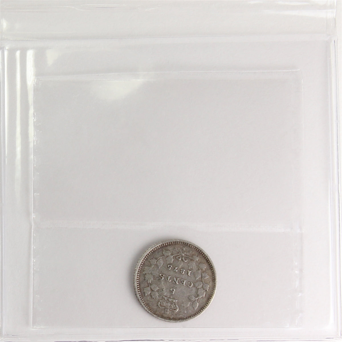 1875H Small Date Canada 5-cents ICCS Certified F12