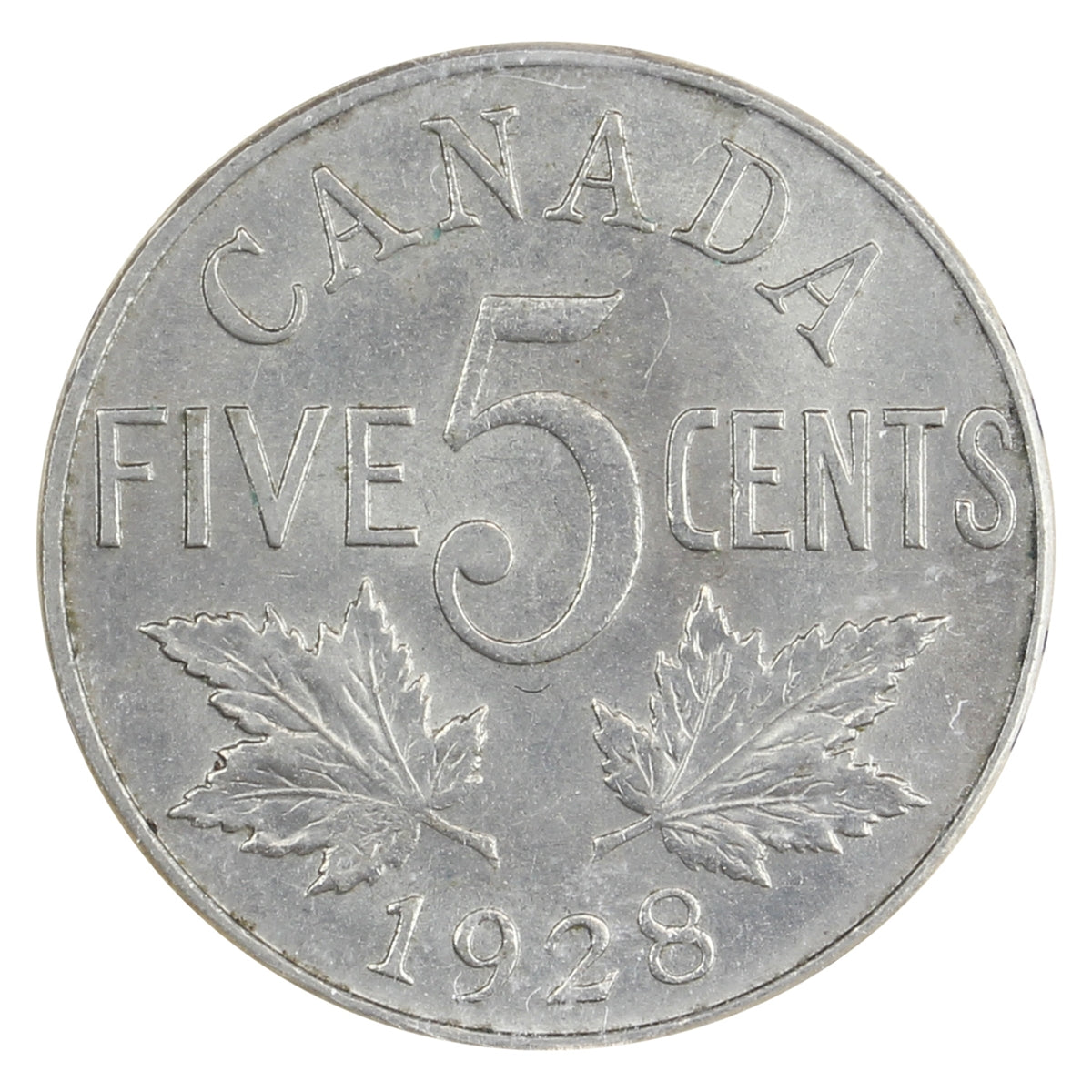 1928 Canada 5-cents ICCS Certified MS64 (XQG 971)