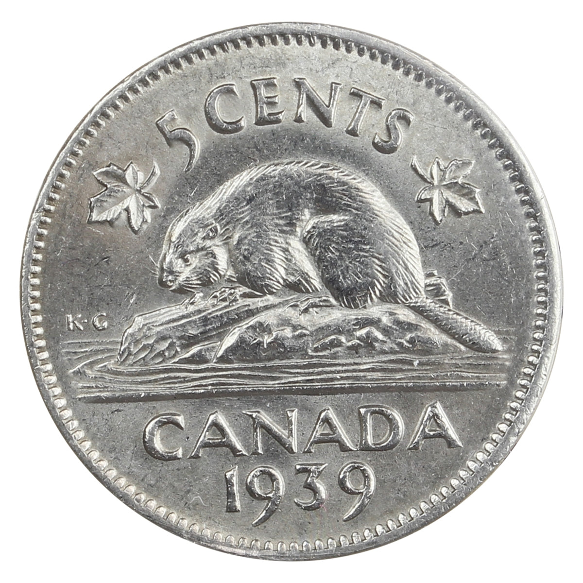 1939 Canada 5-cents ICCS Certified MS63