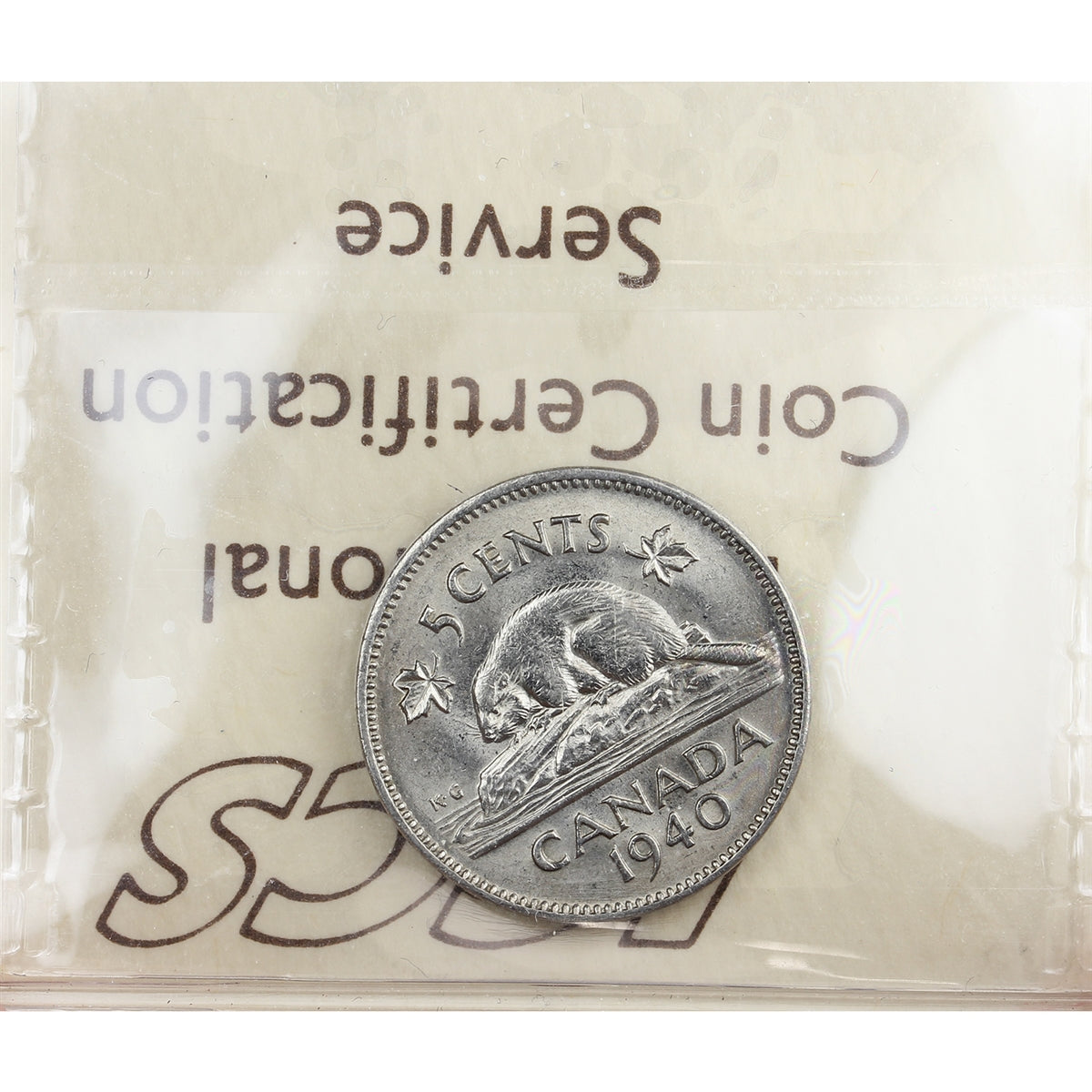 1940 Canada 5-cents ICCS Certified MS64