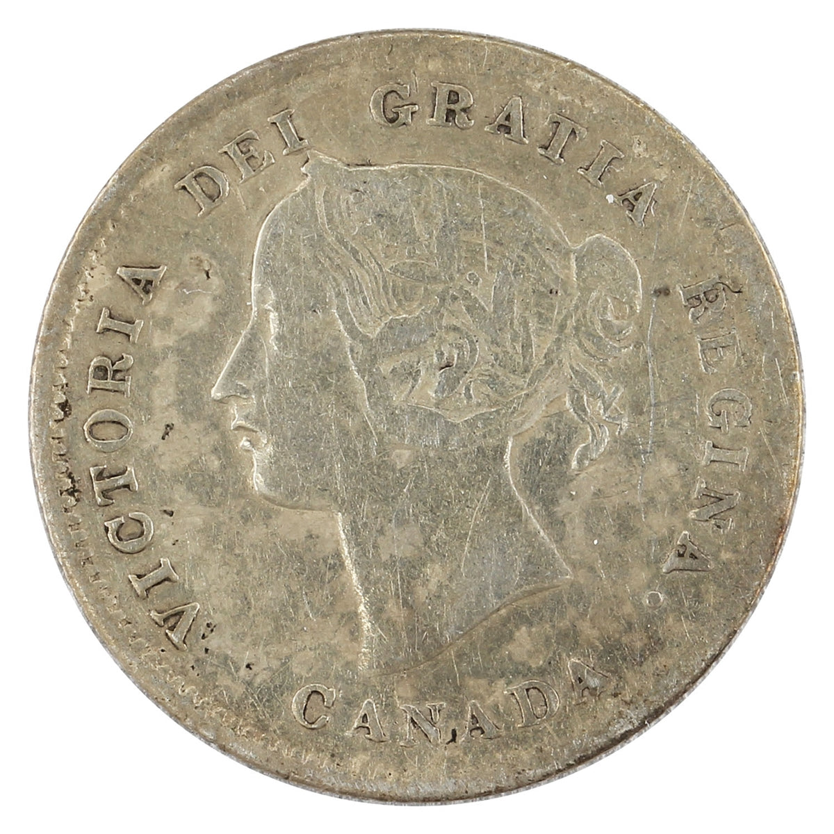 1871 7/7 Canada 5-cents Very Fine (VF20) $